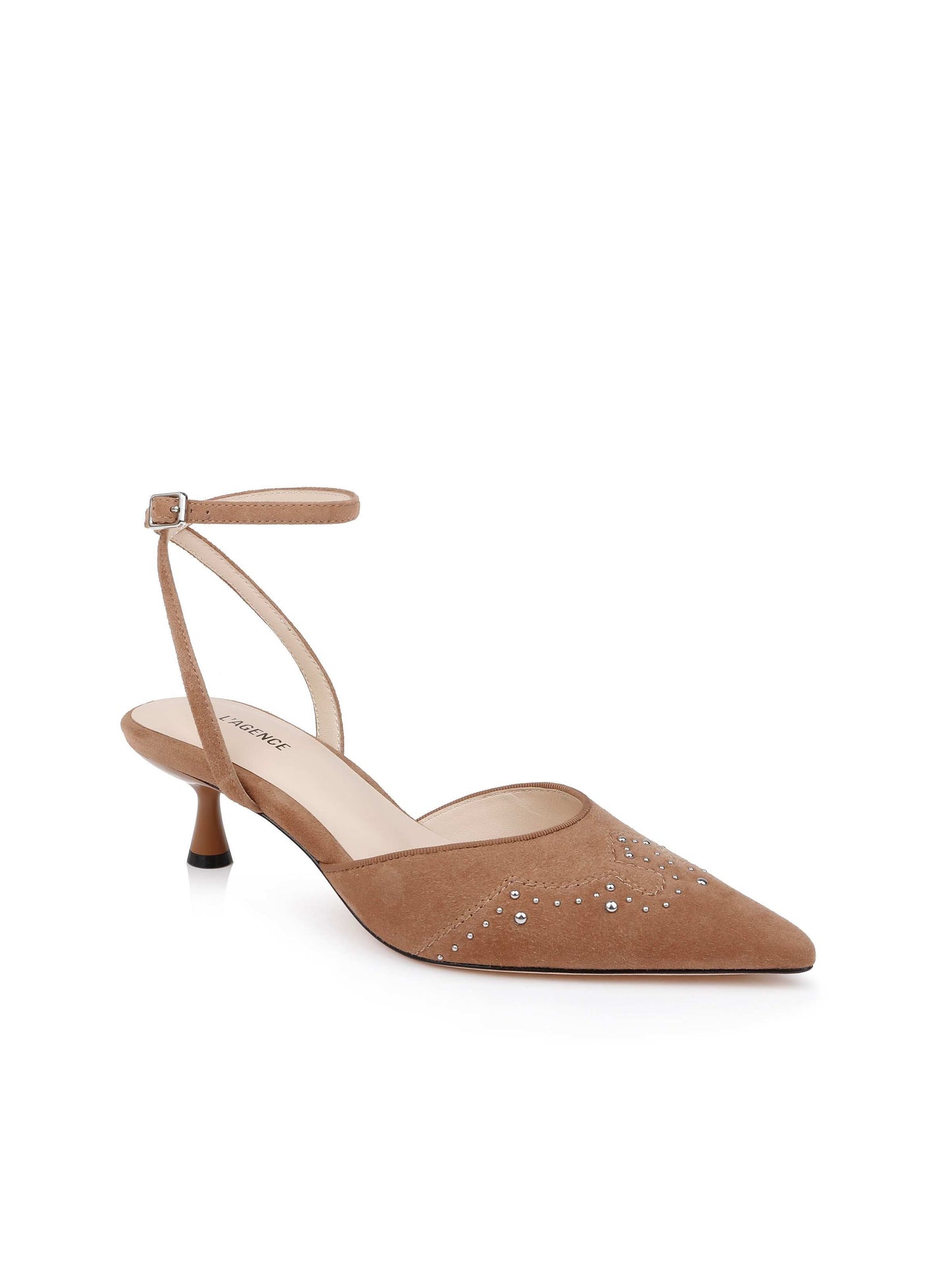 Liana Suede Kitten-Heel Mule