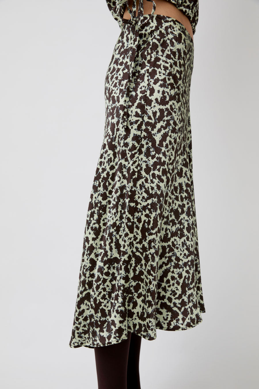 No.6 Mitta Skirt in Mint Ink Blot
