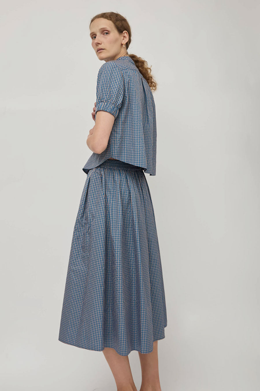 No.6 Mel Skirt in Blue Gingham