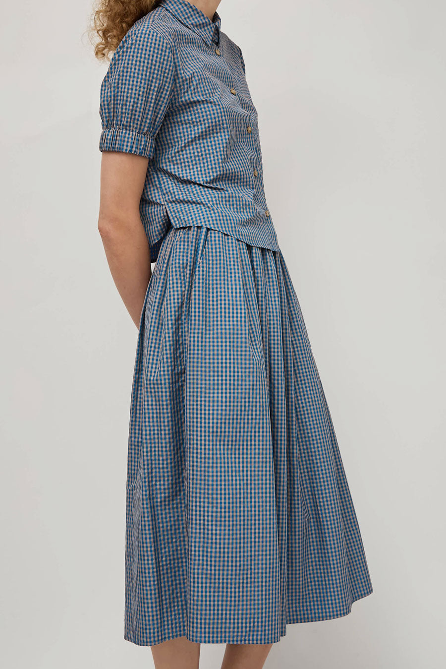 No.6 Mel Skirt in Blue Gingham