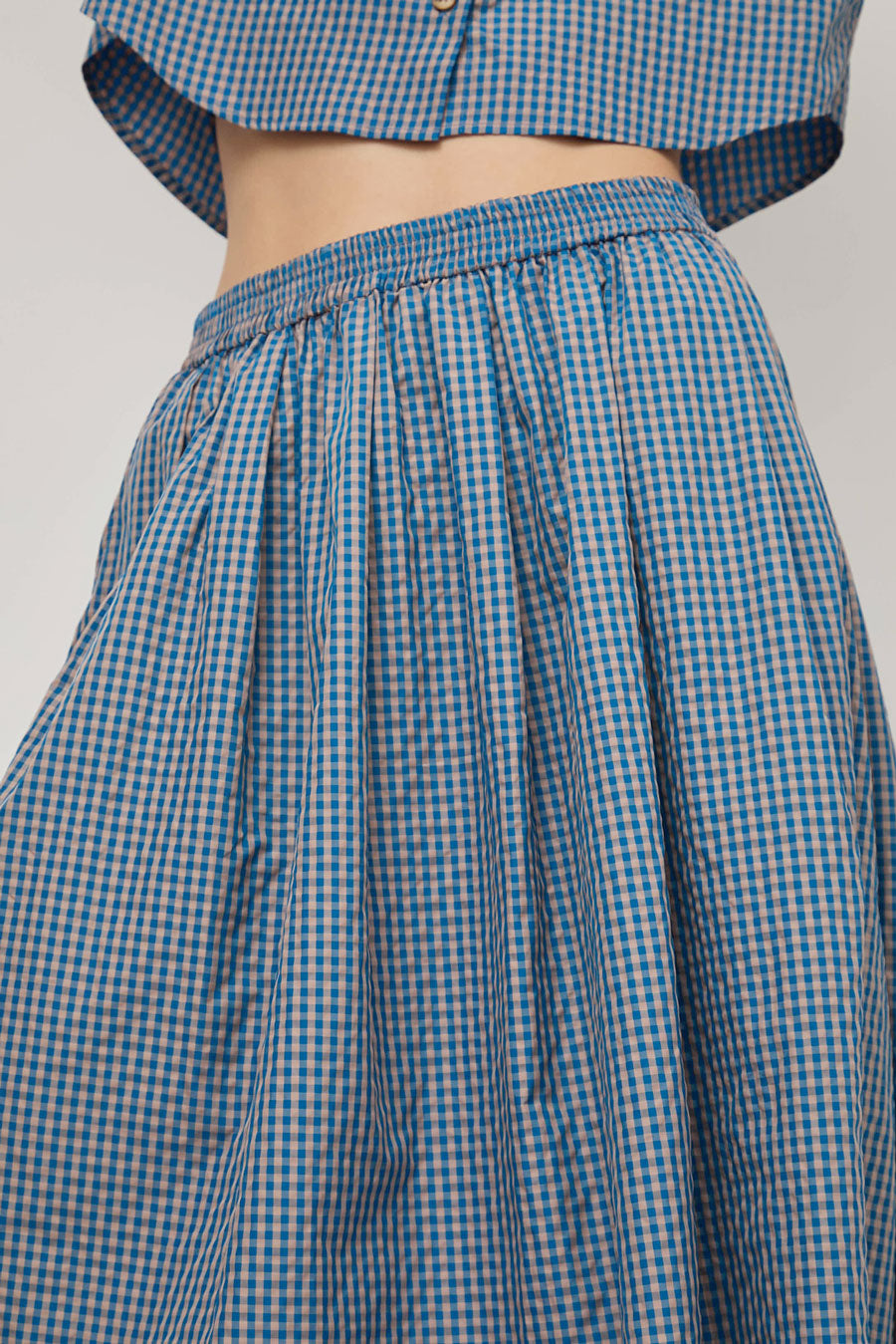 No.6 Mel Skirt in Blue Gingham