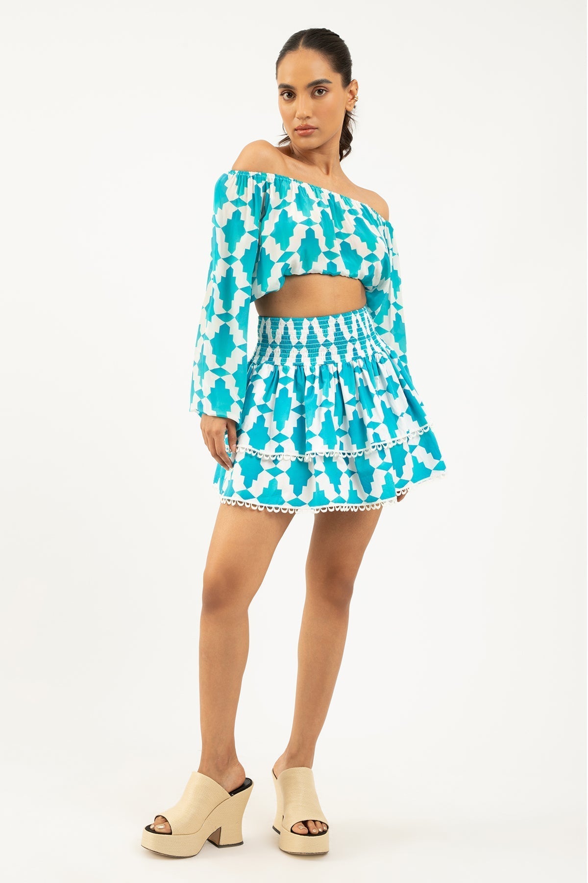 Marlea Paulina Skirt Turquoise