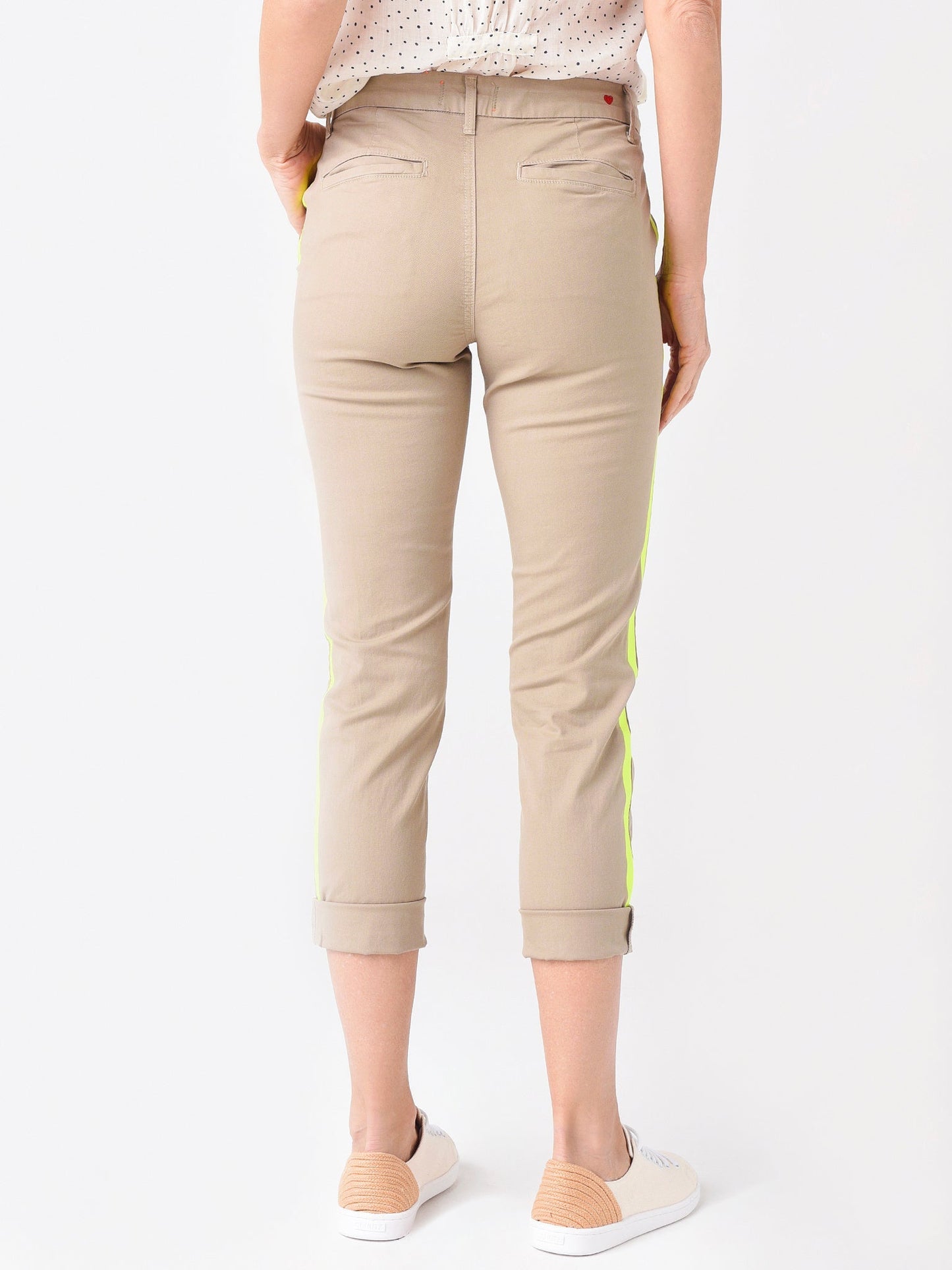 Sundry Women's Stripe Roll Up Trouser