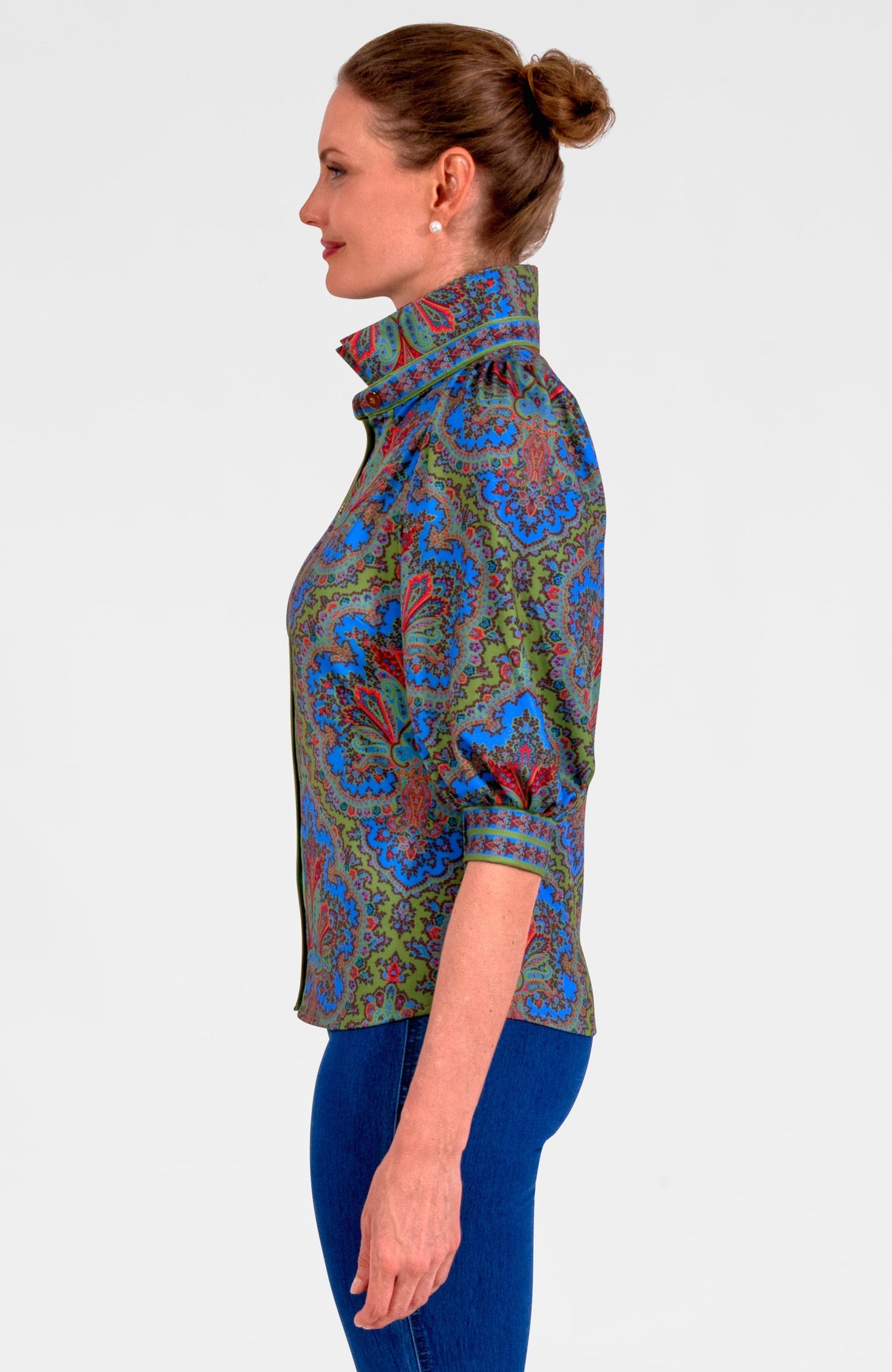 Puff Sleeve Top - Passion Paisley