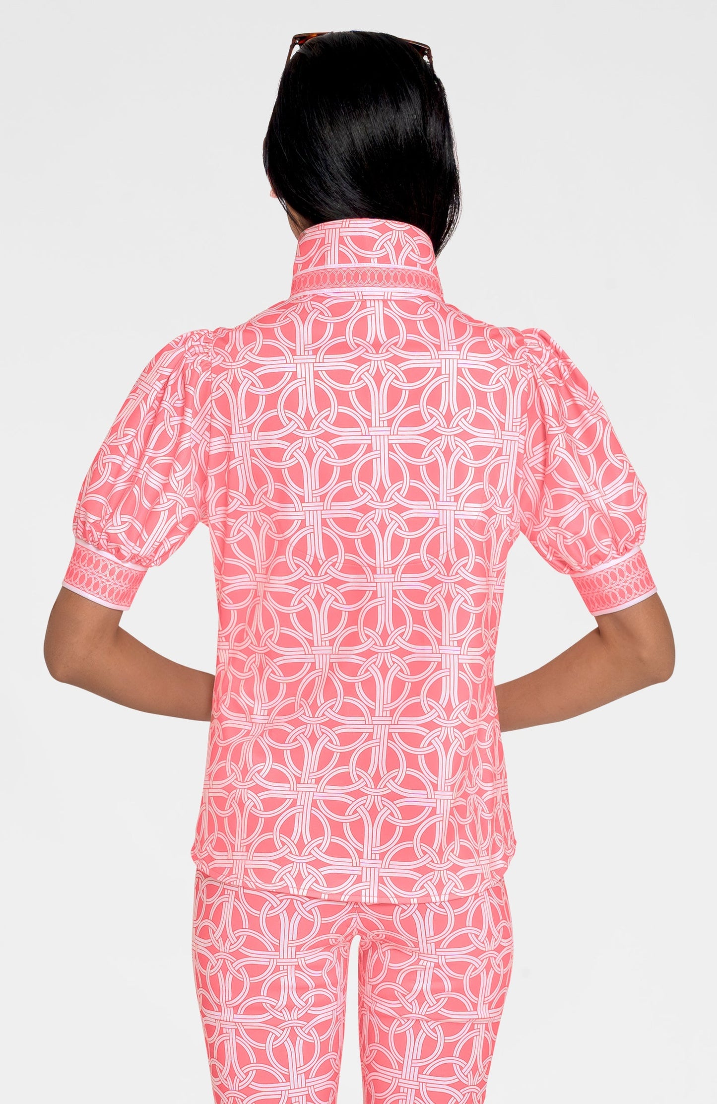 Puff Sleeve Top - Ring Toss