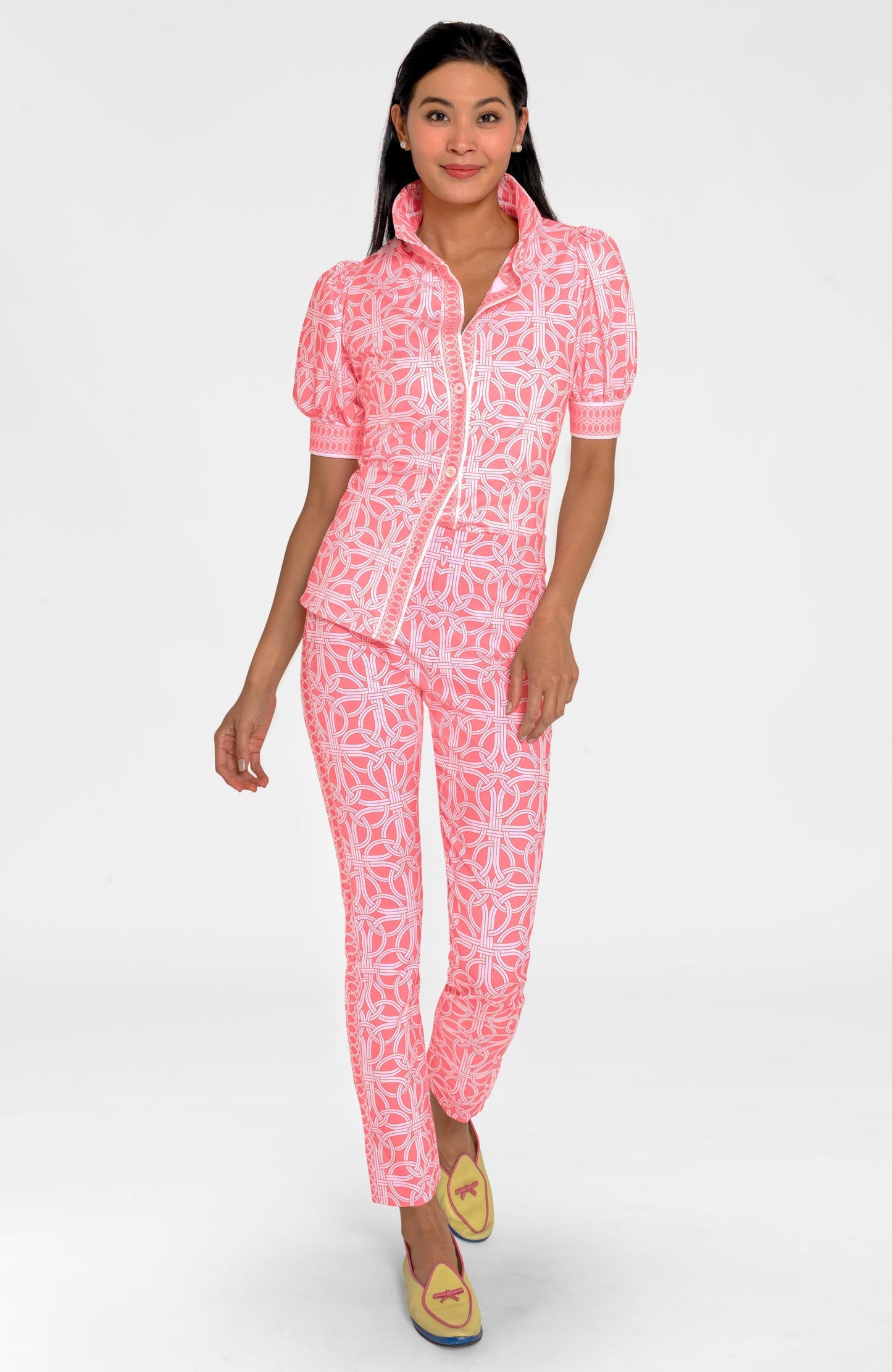 Puff Sleeve Top - Ring Toss