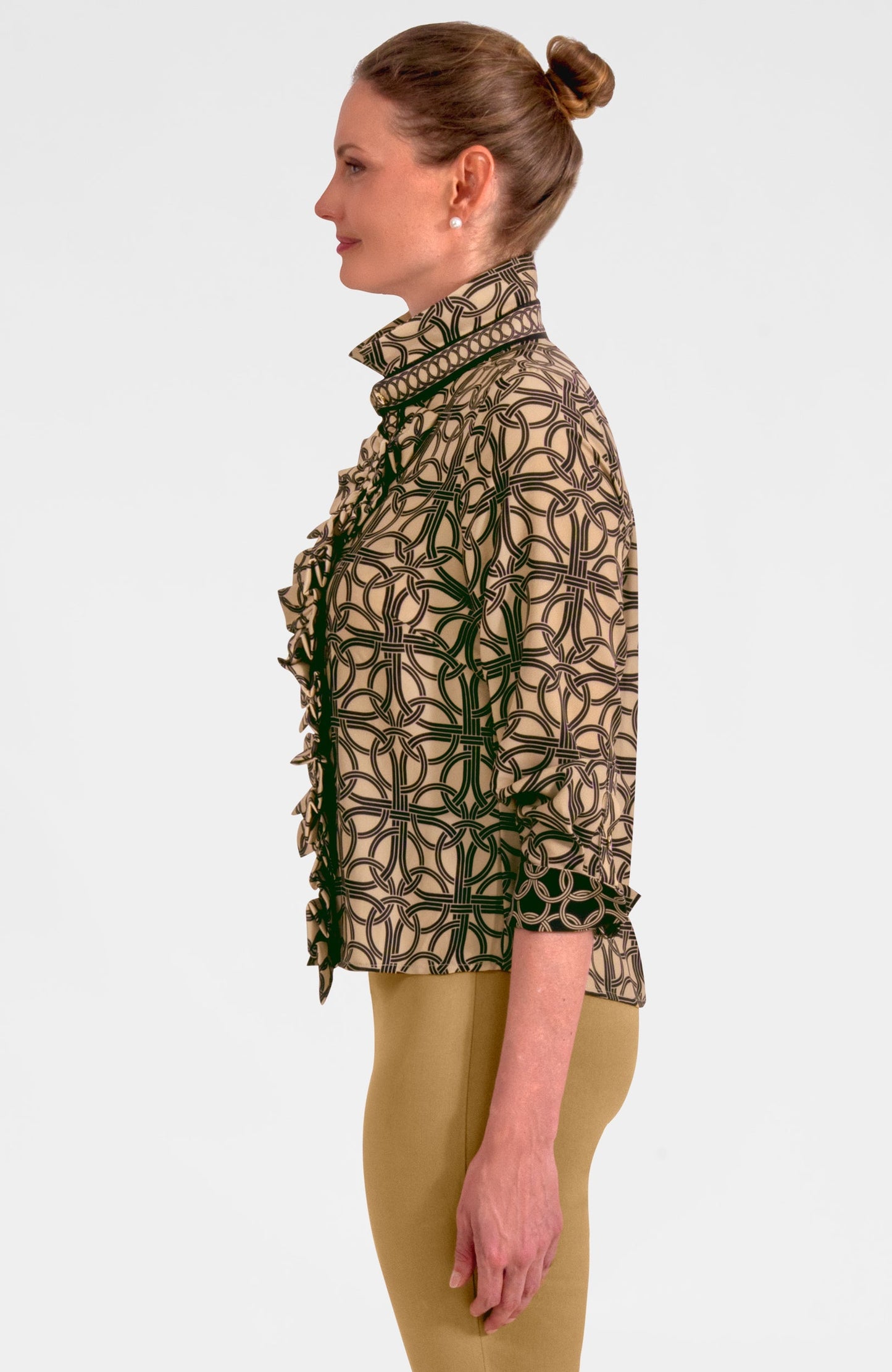 Ruffle Rumble Blouse - Ring Toss
