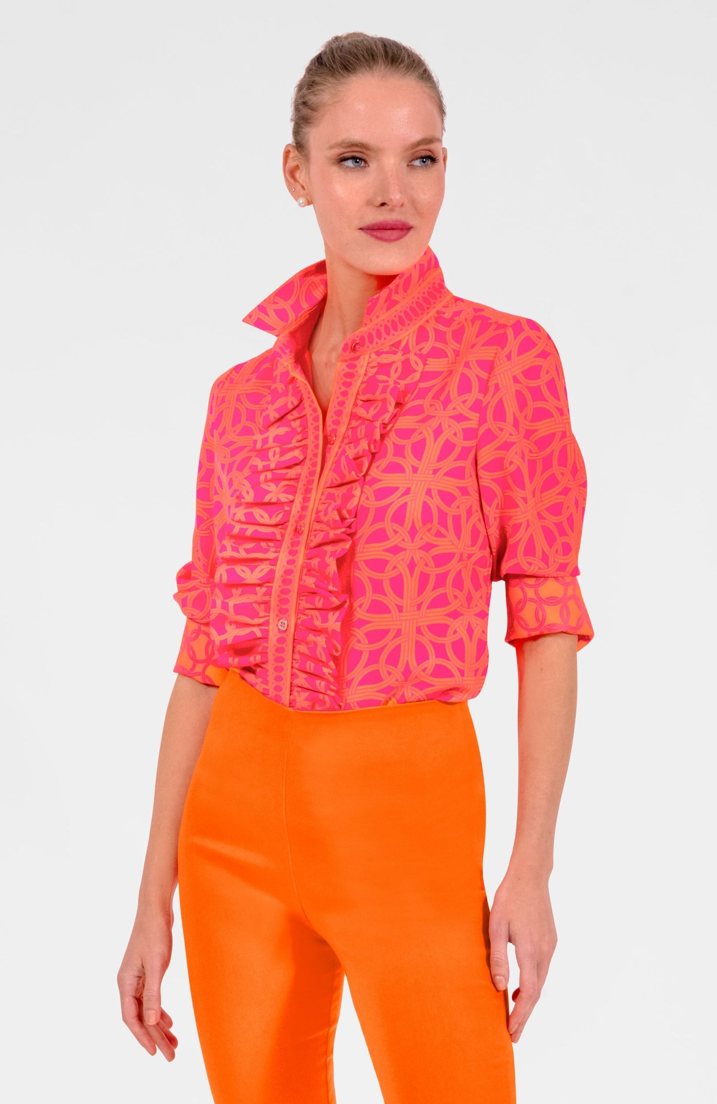 Ruffle Rumble Blouse - Ring Toss