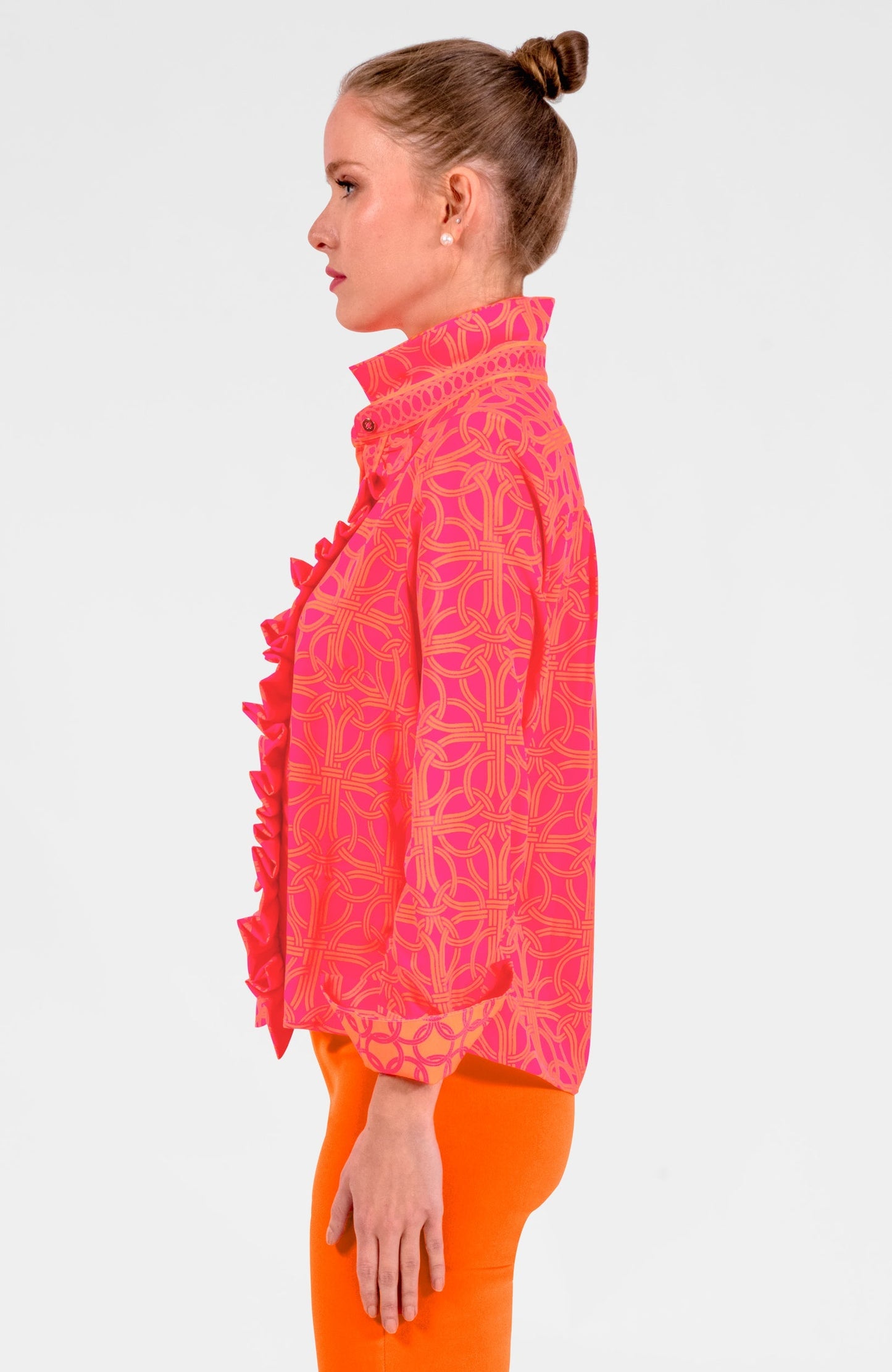 Ruffle Rumble Blouse - Ring Toss
