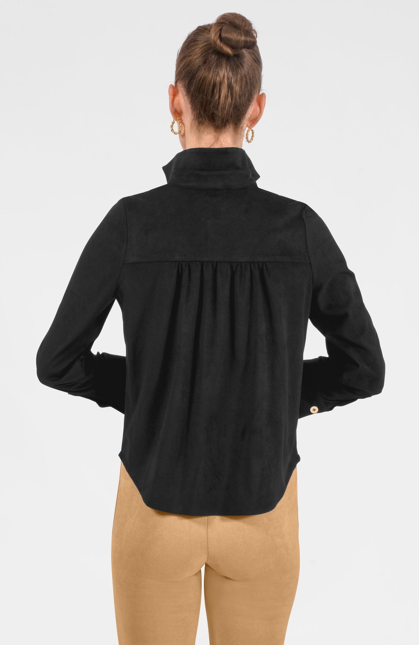 Ruffle Rumble Blouse - Ultra Suede