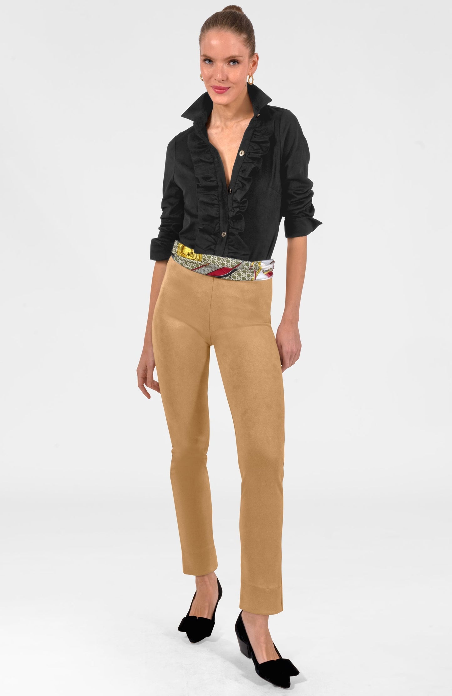 Ruffle Rumble Blouse - Ultra Suede