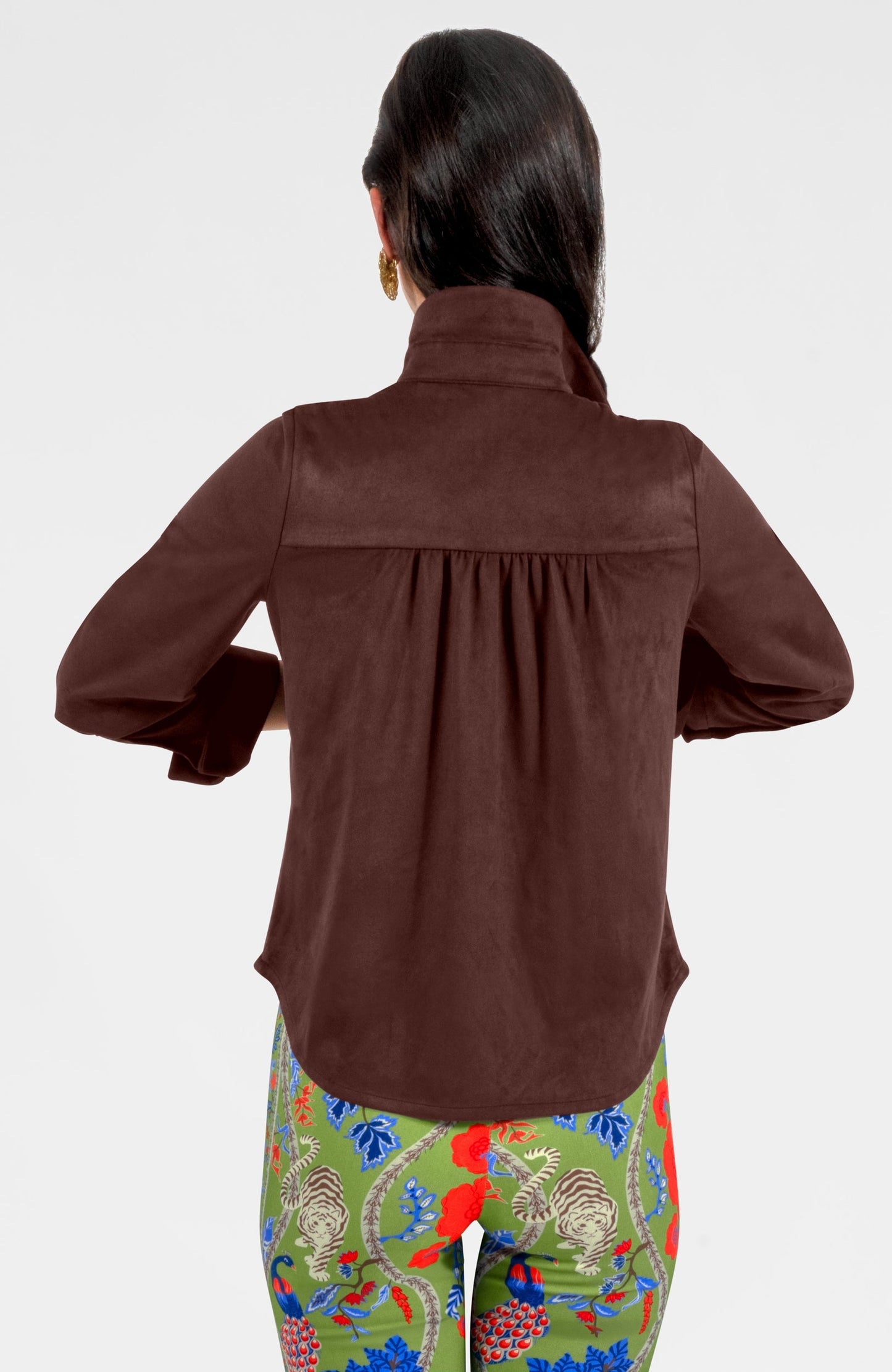 Ruffle Rumble Blouse - Ultra Suede