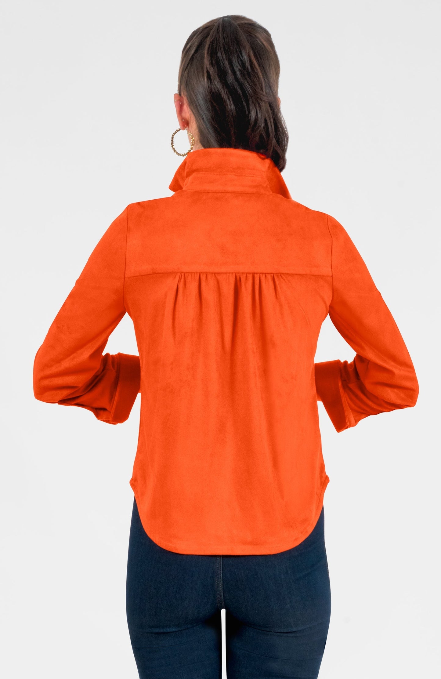 Ruffle Rumble Blouse - Ultra Suede
