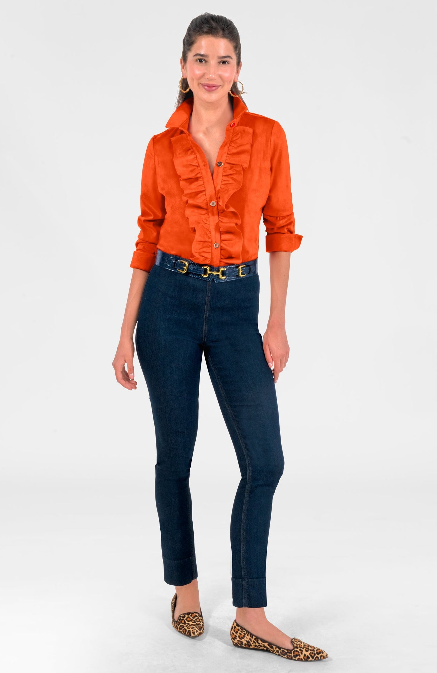Ruffle Rumble Blouse - Ultra Suede