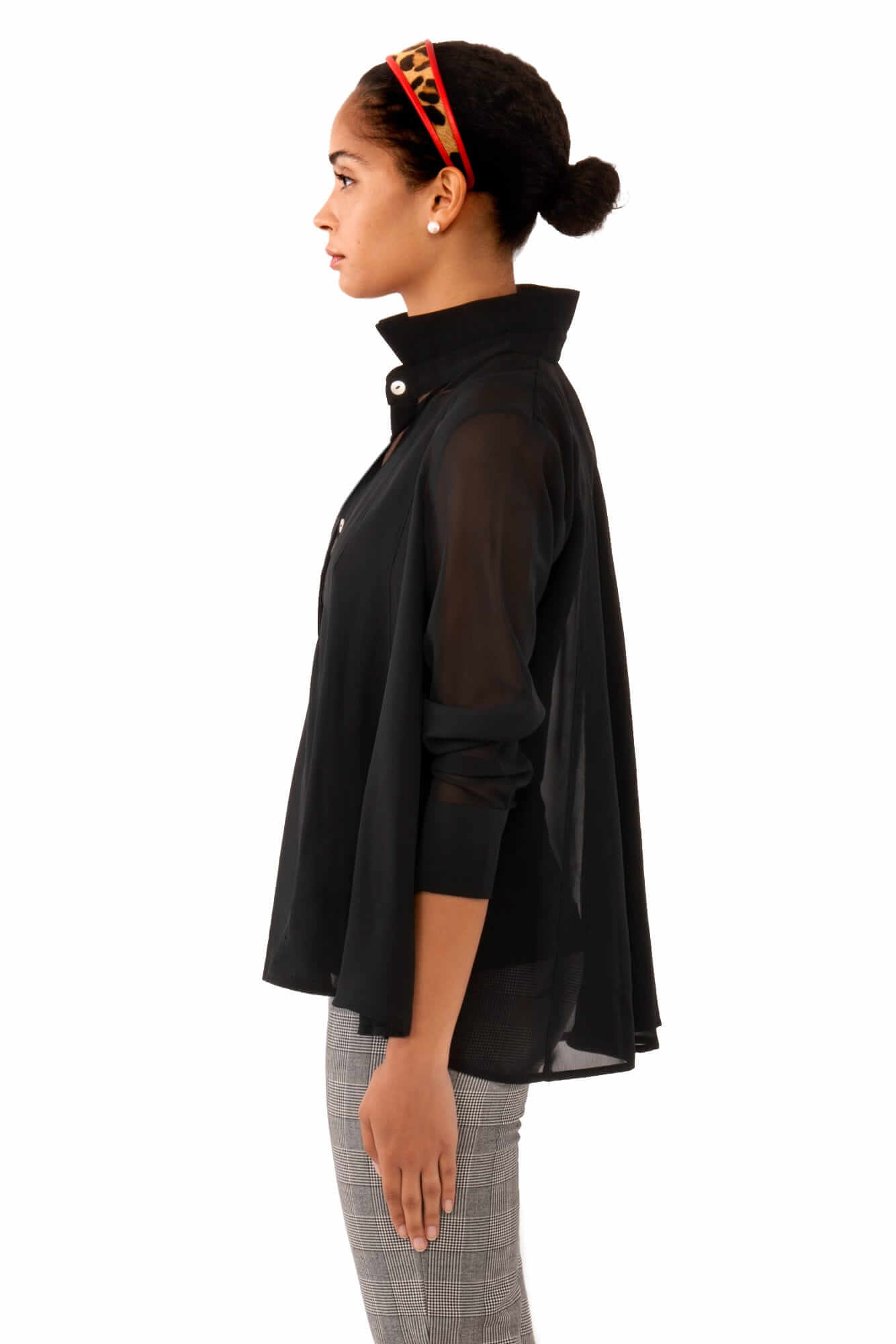 Chiffon Seamed Top - Solid