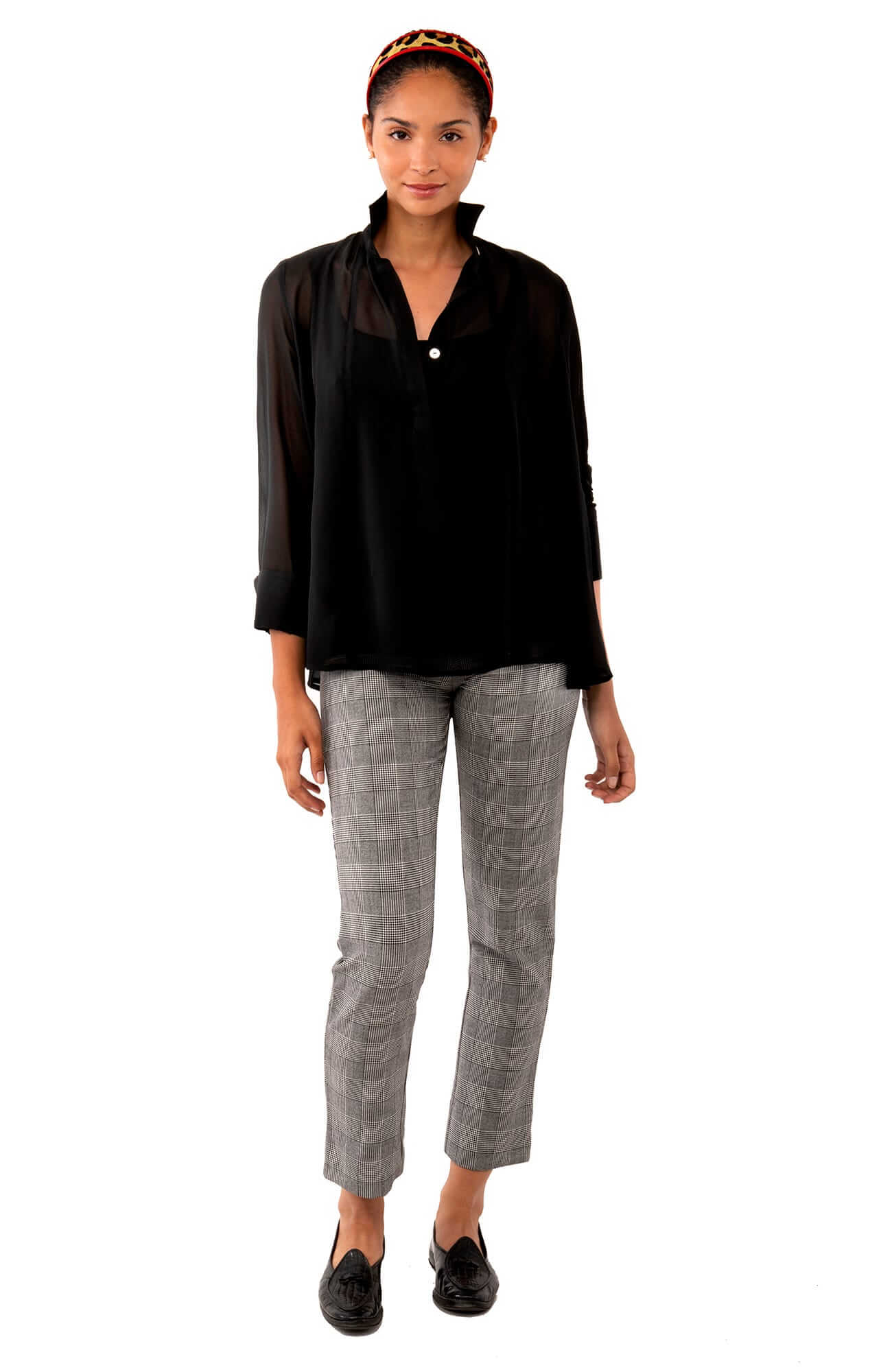 Chiffon Seamed Top - Solid