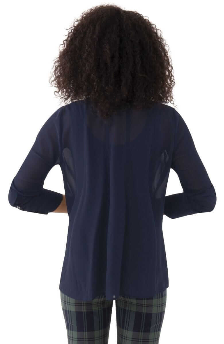 Chiffon Seamed Top - Solid