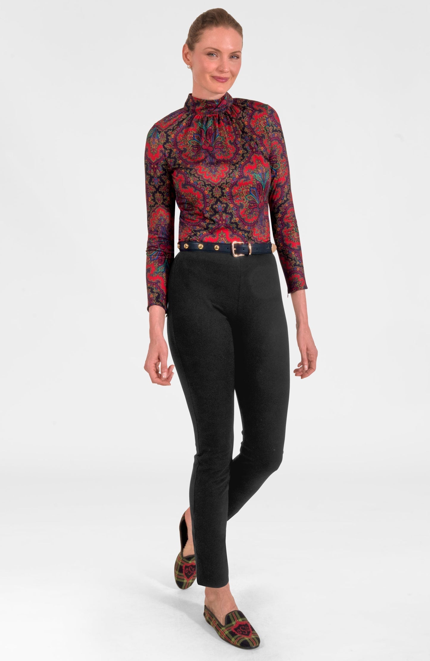 Scorching Hot Top - Passion Paisley