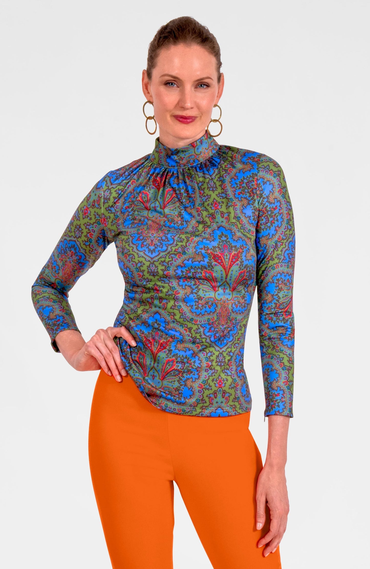 Scorching Hot Top - Passion Paisley