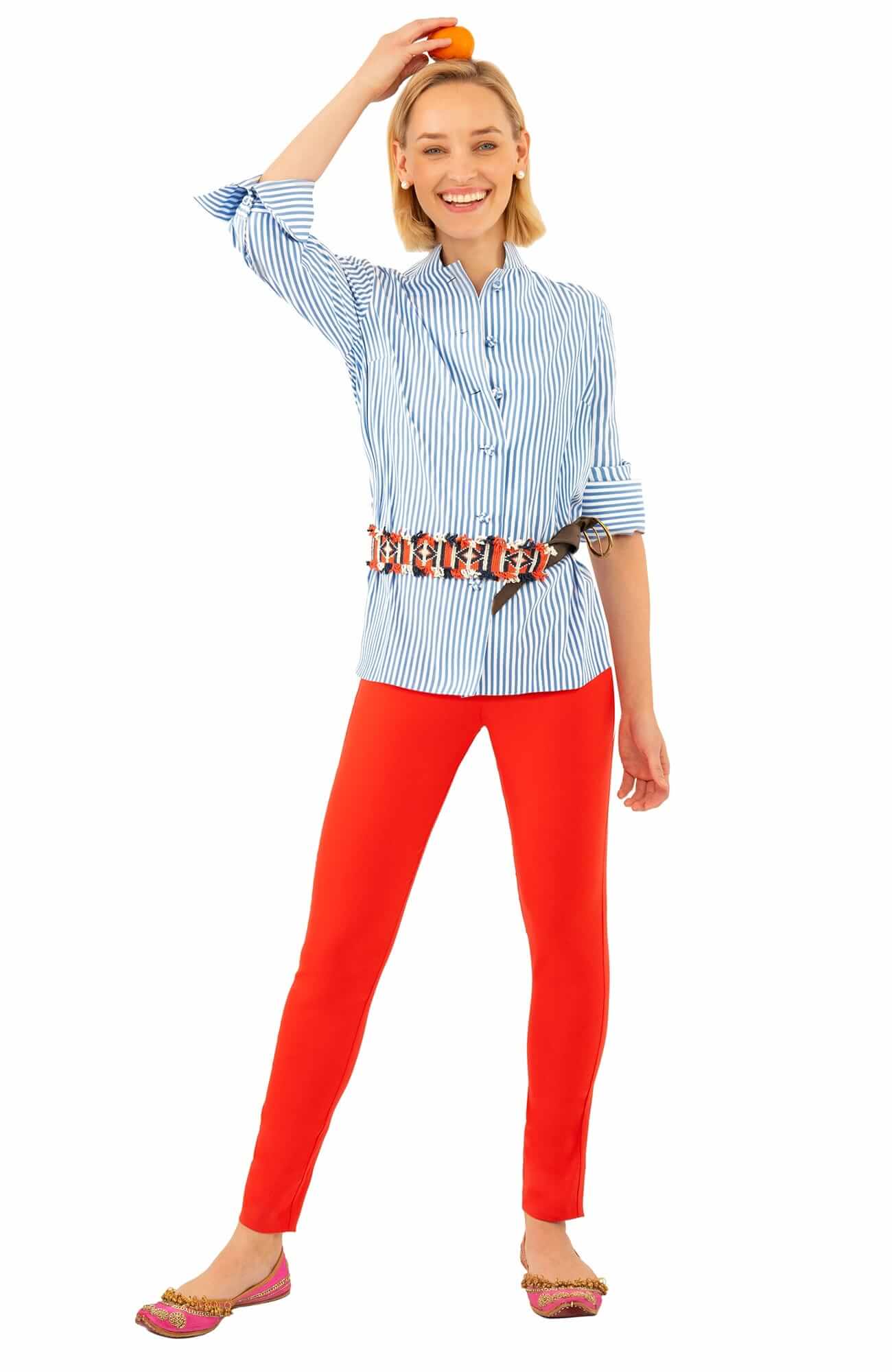 Wash / Wear Forget Me Knot Top - Stripe