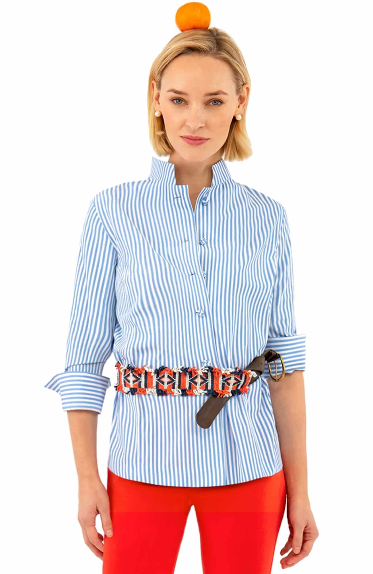 Wash / Wear Forget Me Knot Top - Stripe