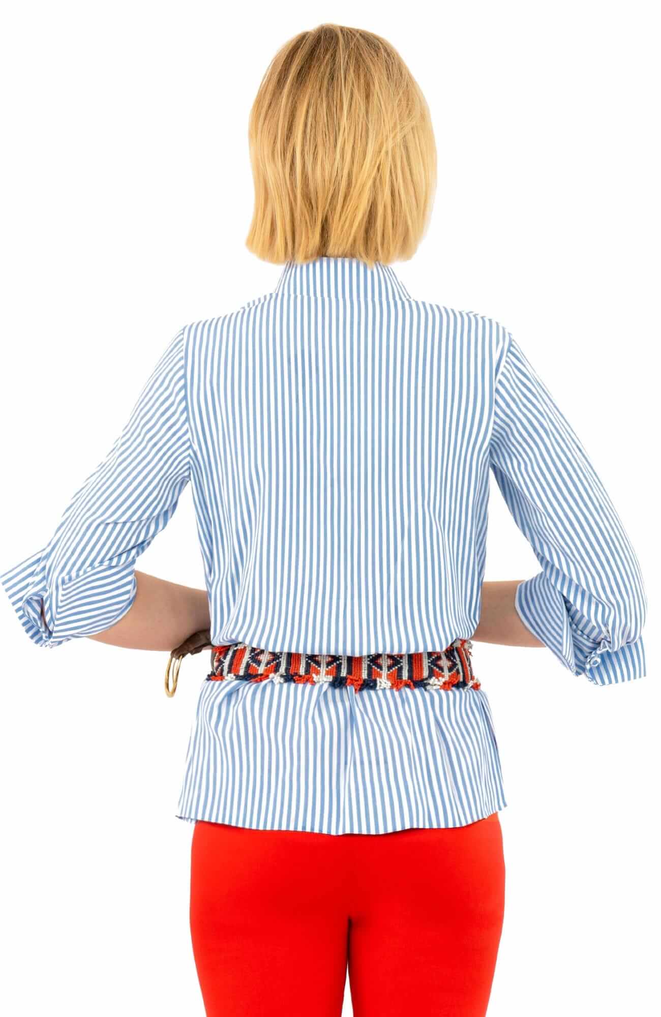 Wash / Wear Forget Me Knot Top - Stripe