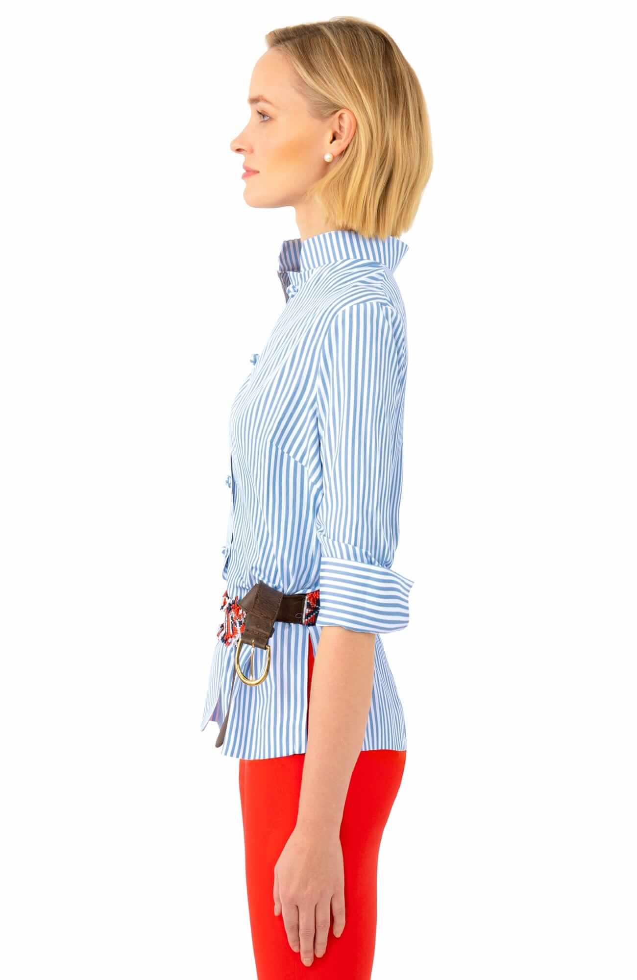 Wash / Wear Forget Me Knot Top - Stripe