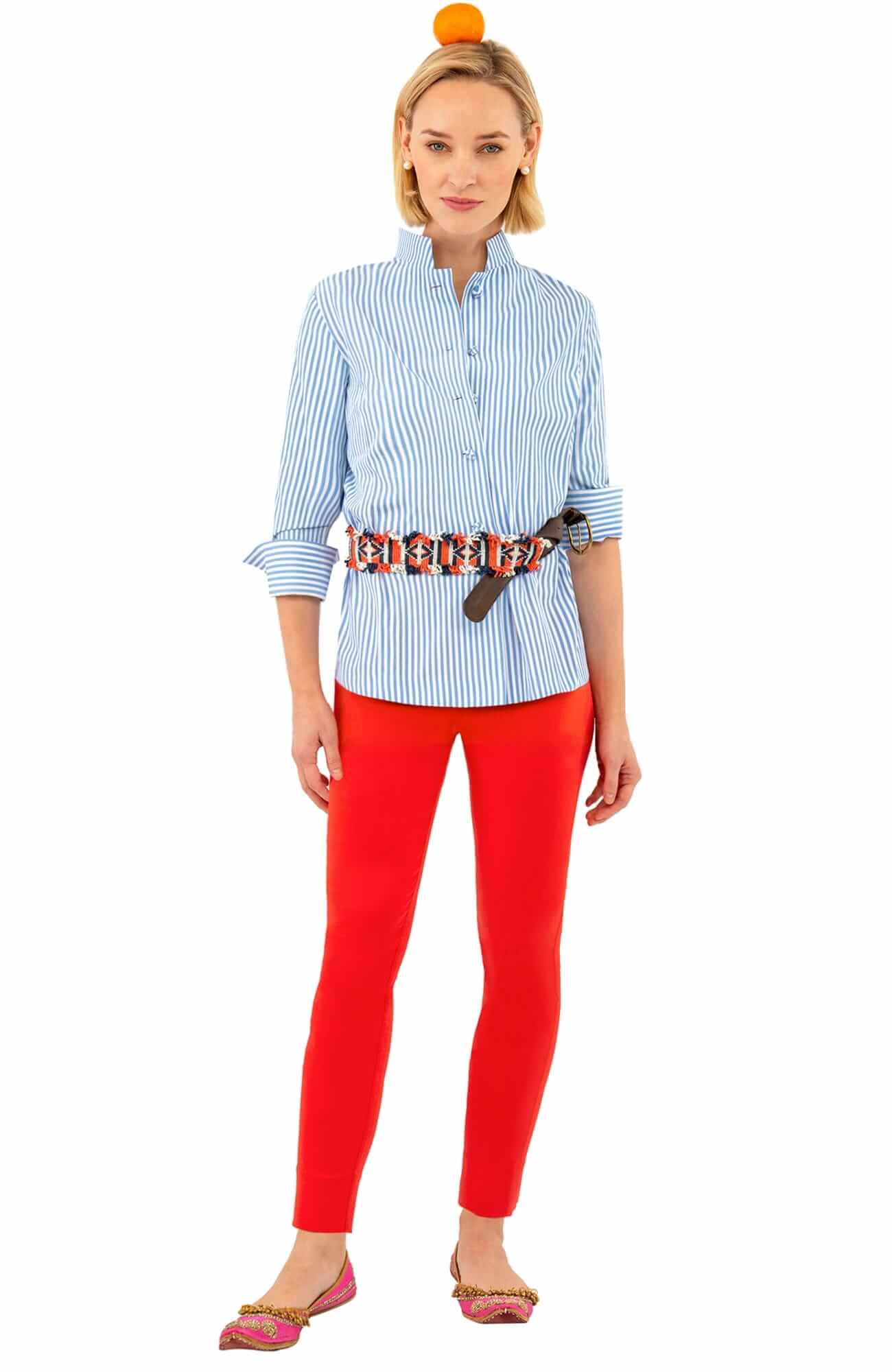 Wash / Wear Forget Me Knot Top - Stripe