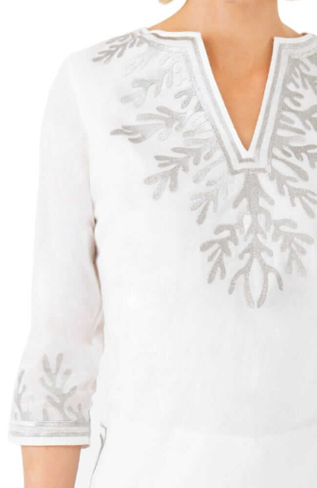 Cotton Embroidered Tunic - The Reef