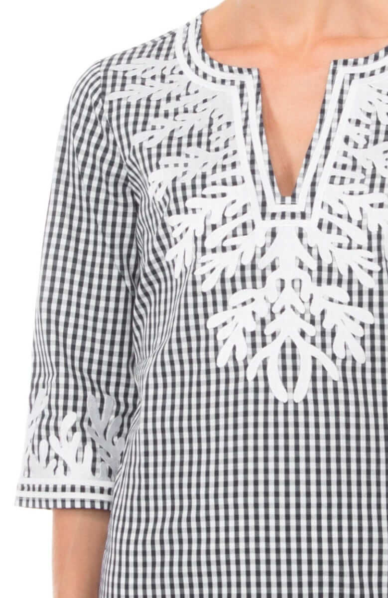 Cotton Gingham Tunic - The Reef