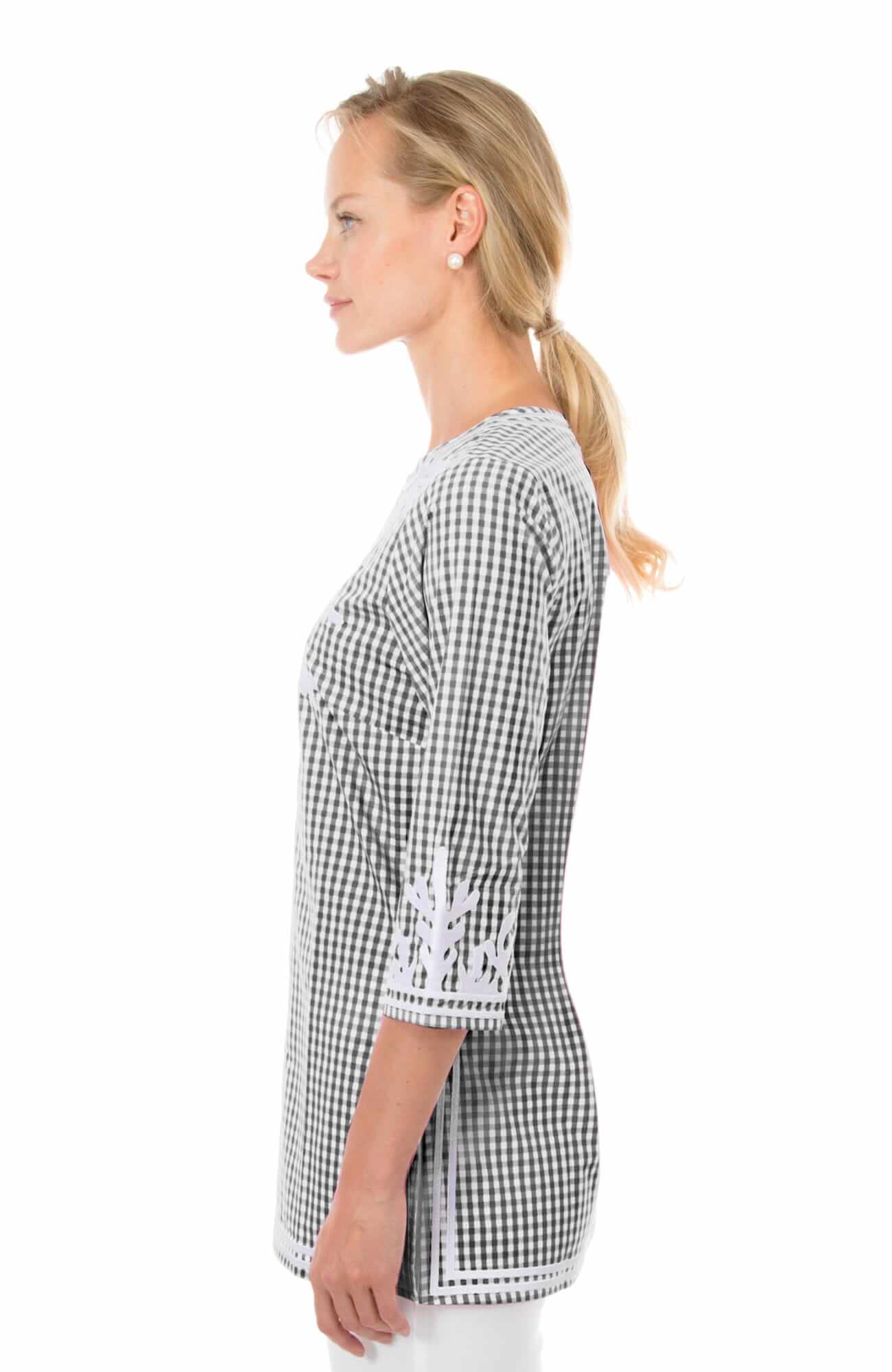 Cotton Gingham Tunic - The Reef