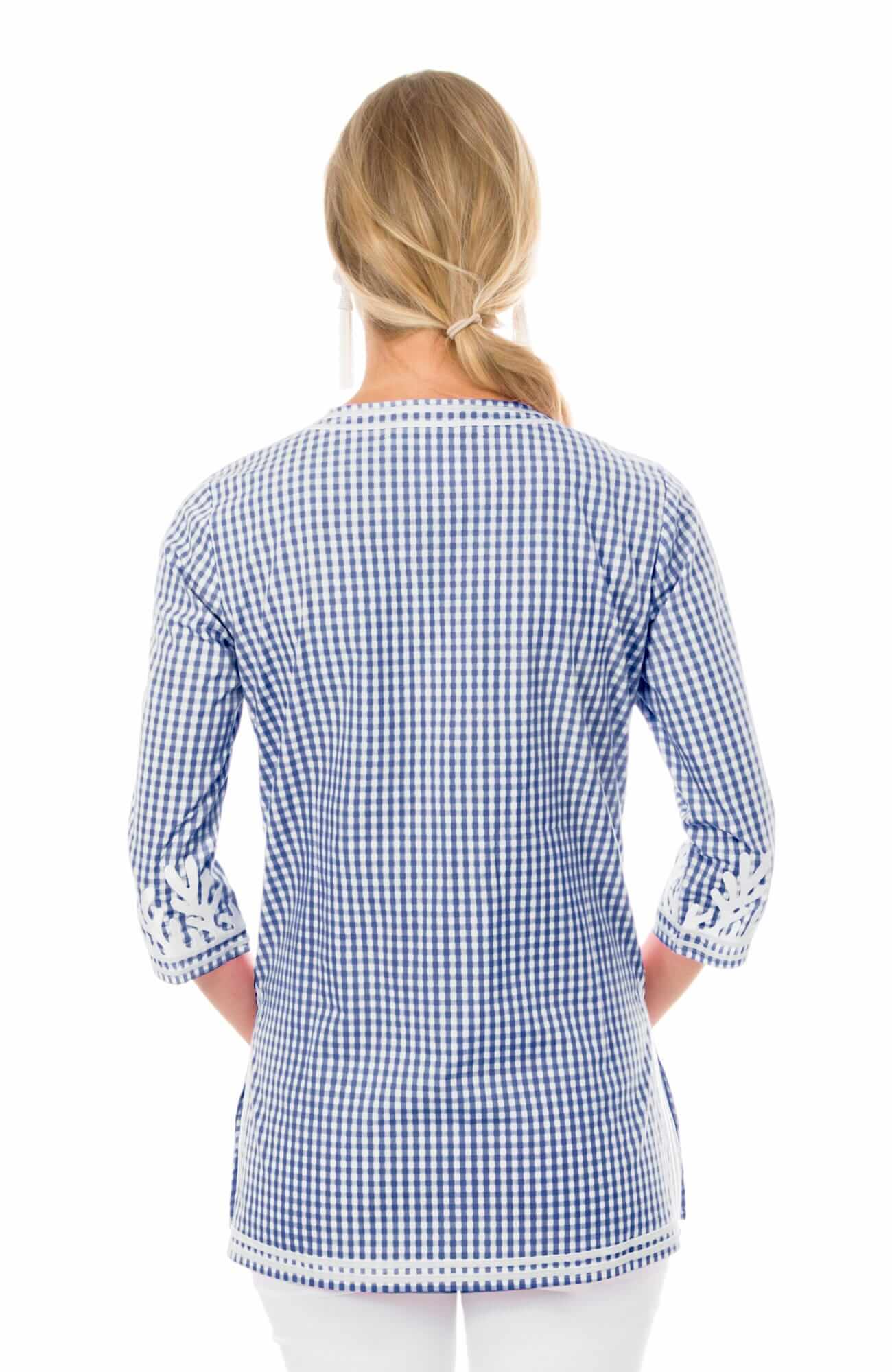 Cotton Gingham Tunic - The Reef