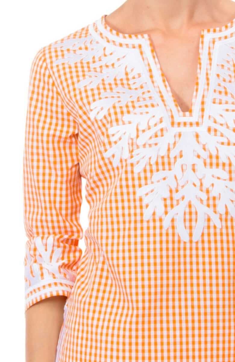 Cotton Gingham Tunic - The Reef