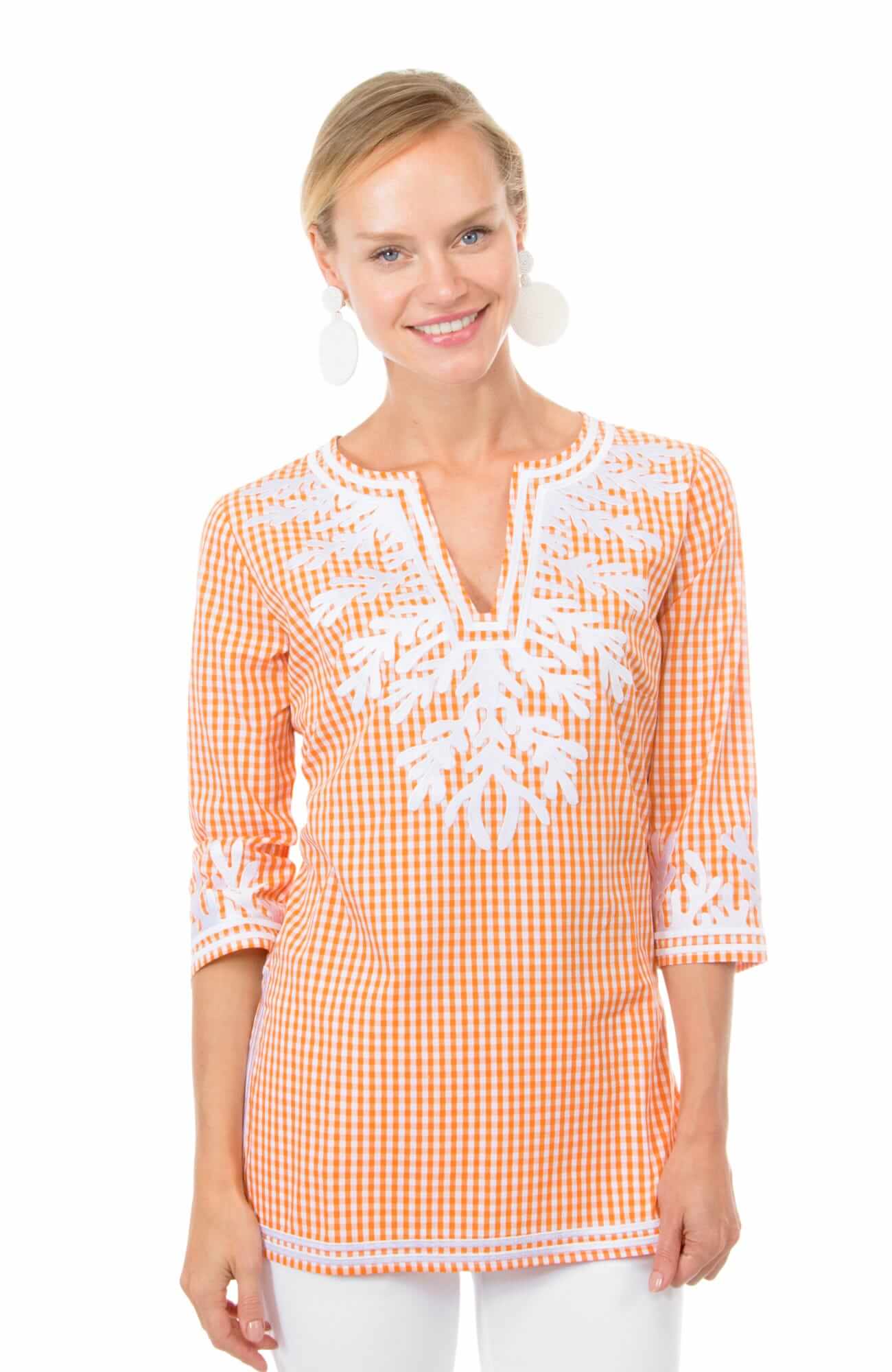 Cotton Gingham Tunic - The Reef