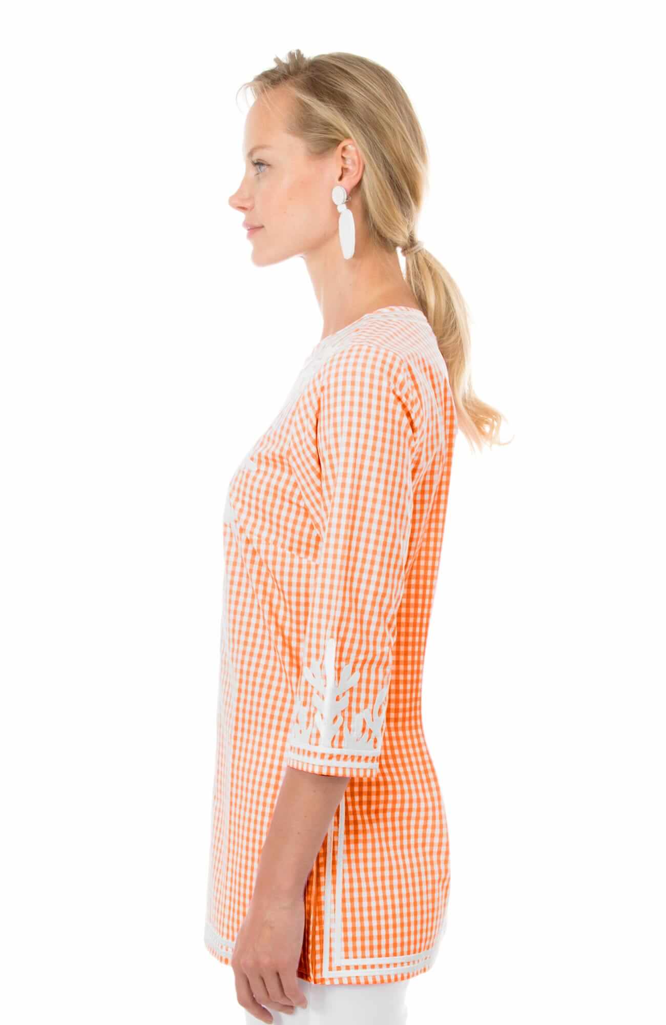 Cotton Gingham Tunic - The Reef