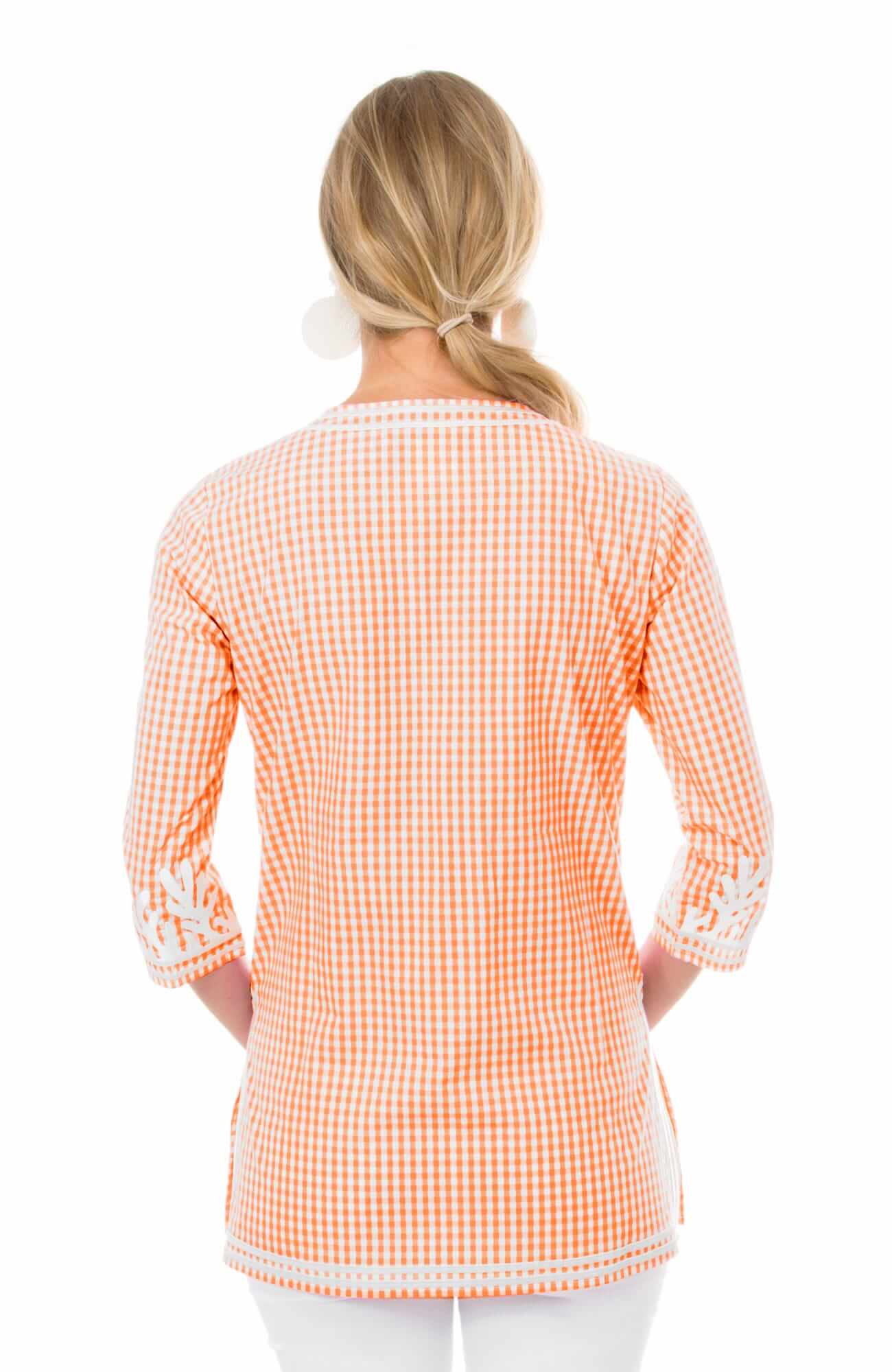 Cotton Gingham Tunic - The Reef