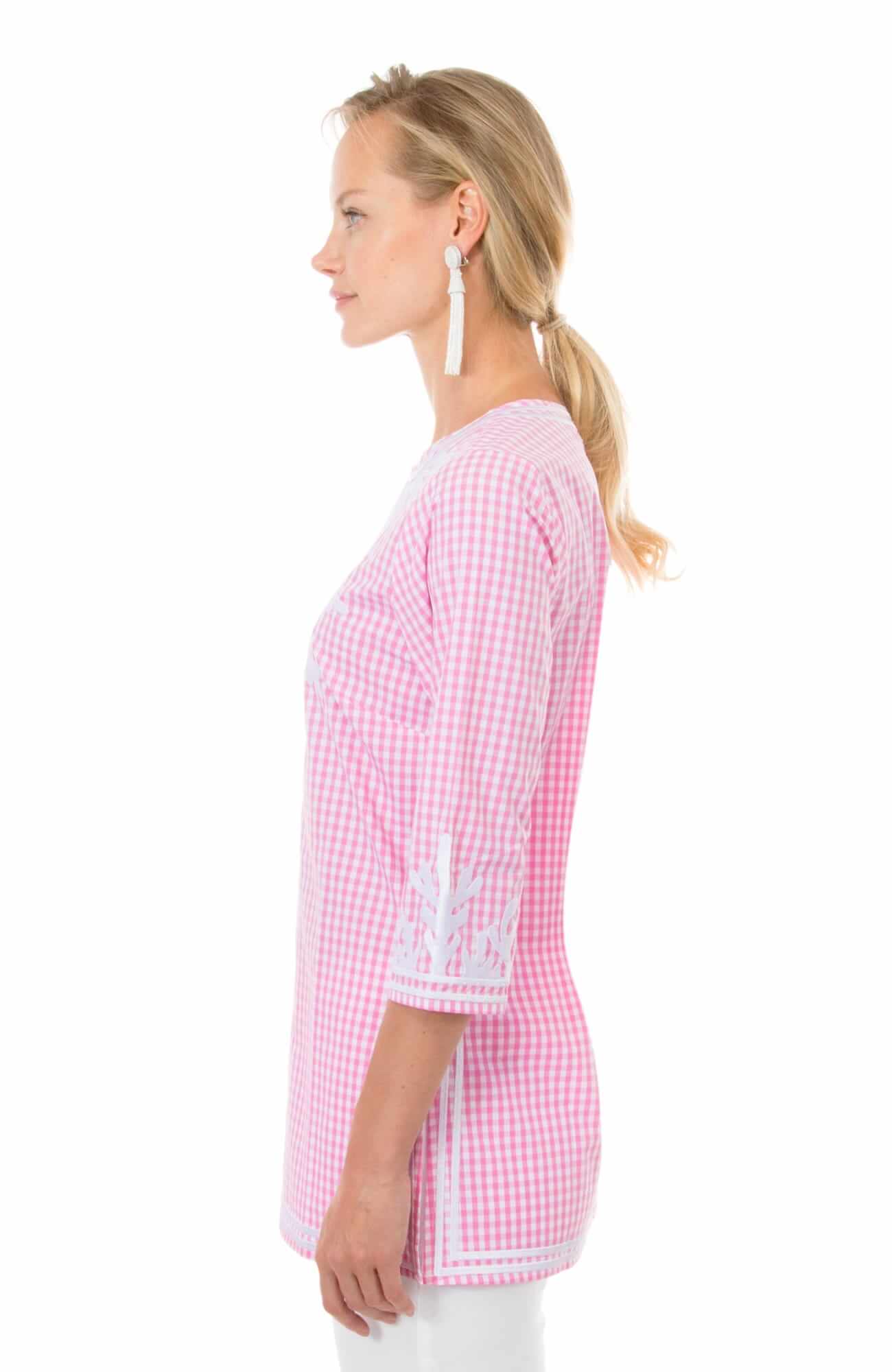 Cotton Gingham Tunic - The Reef