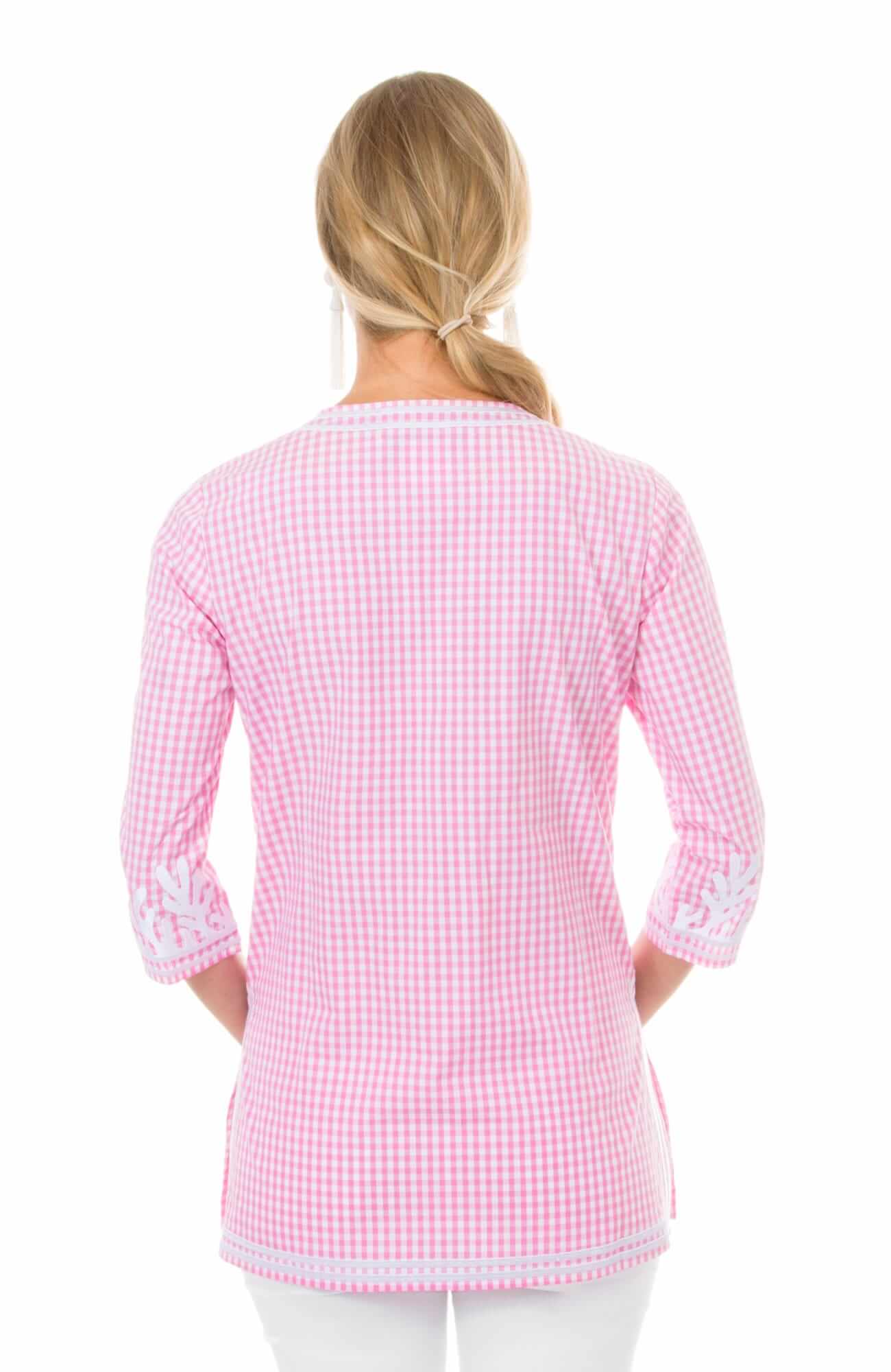 Cotton Gingham Tunic - The Reef