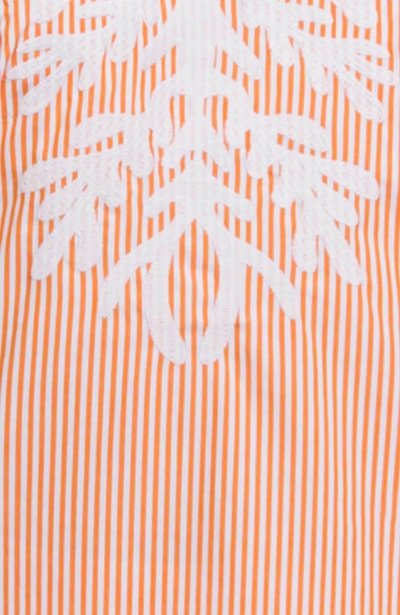 Embroidered Pinstripe Tunic - The Reef