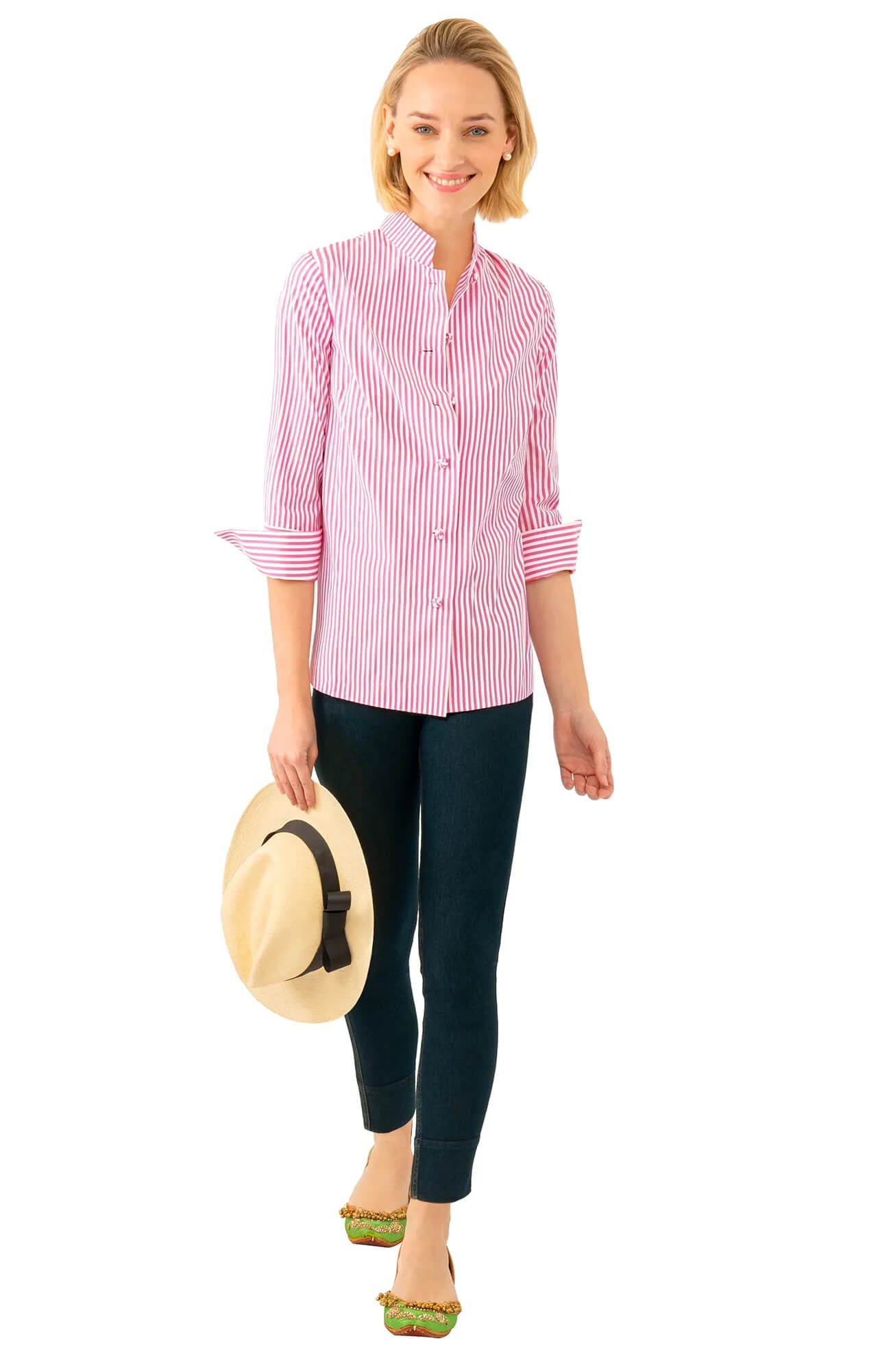 Wash / Wear Forget Me Knot Top - Stripe