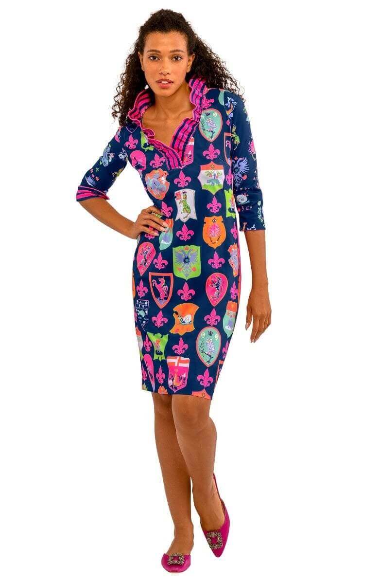 Ruffneck Dress - Siena