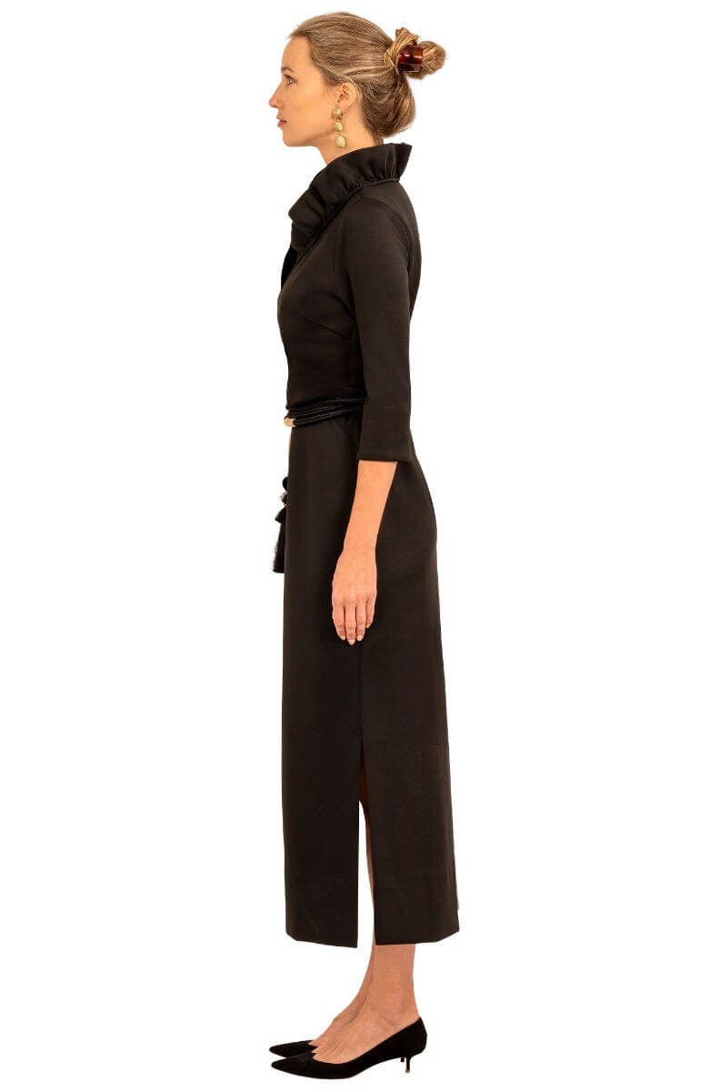 Ruffneck Maxi Dress - Solid