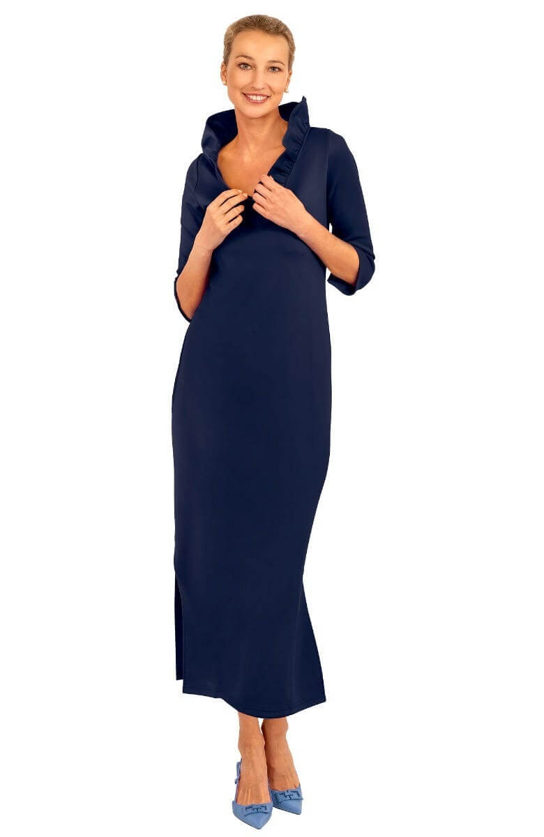 Ruffneck Maxi Dress - Solid