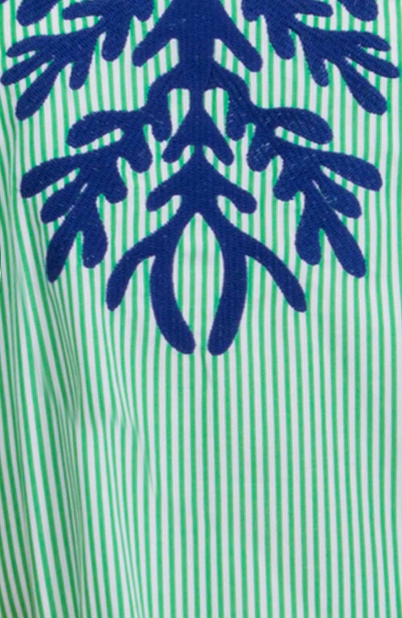 Embroidered Pinstripe Tunic - The Reef