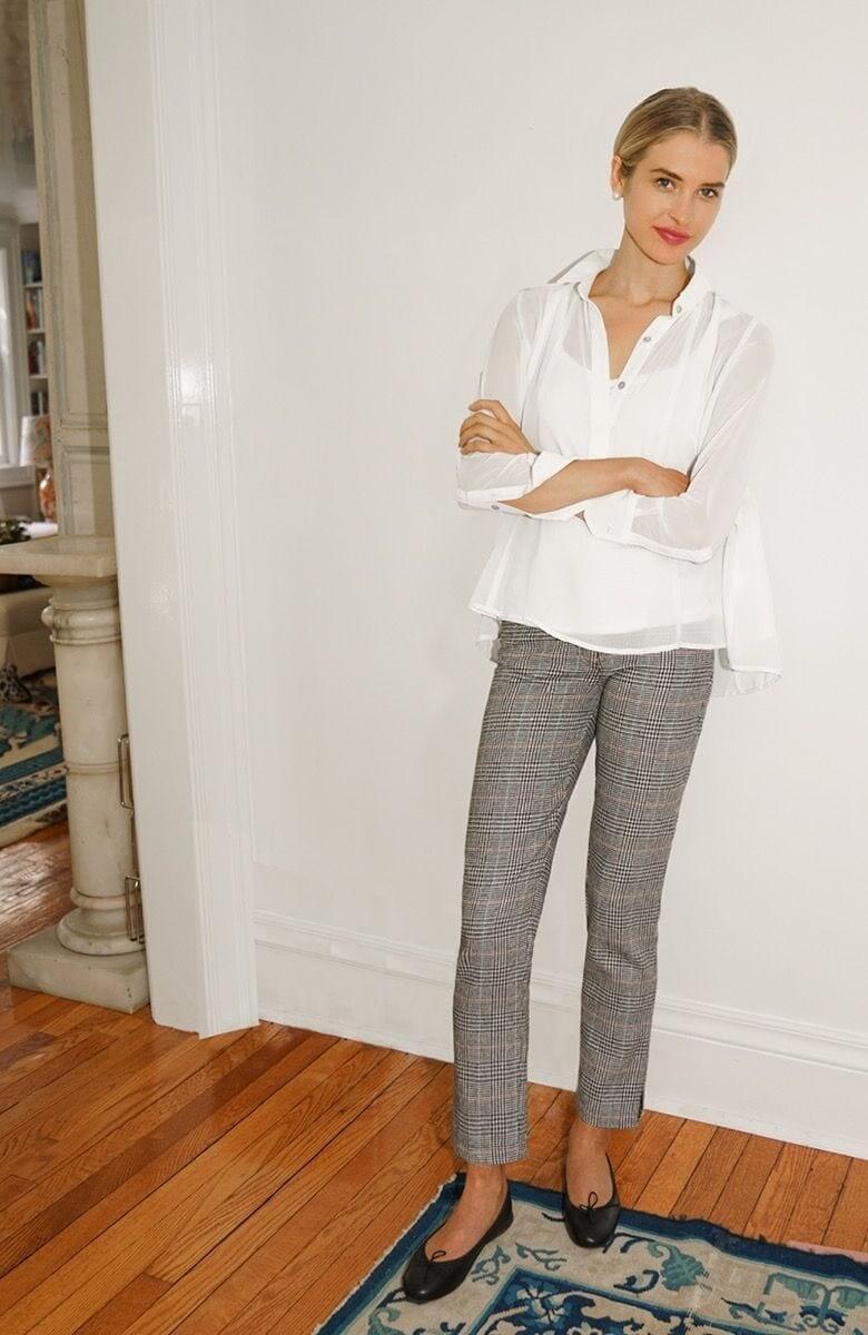 Chiffon Seamed Top - Solid