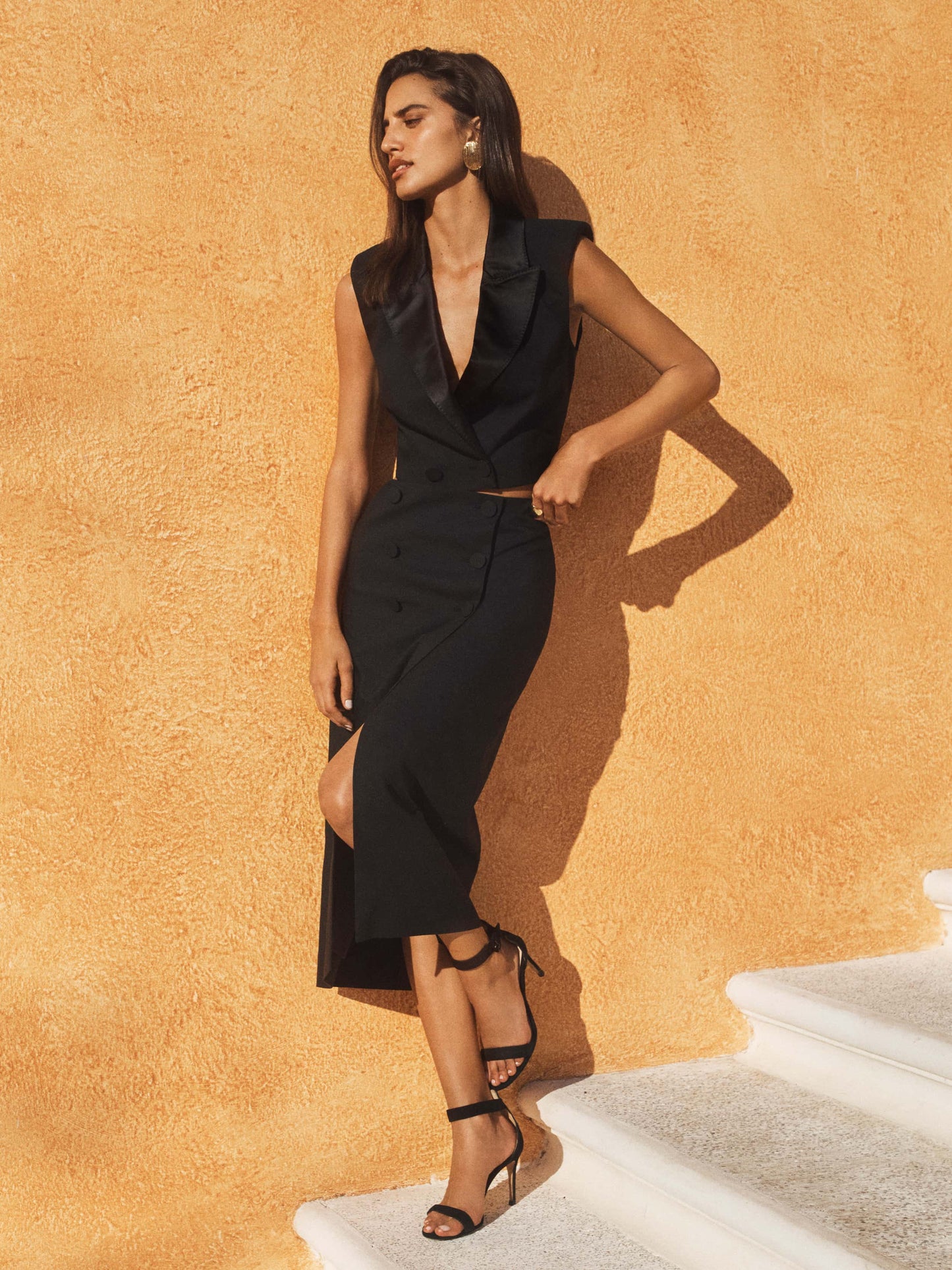 Febe Tuxedo Skirt
