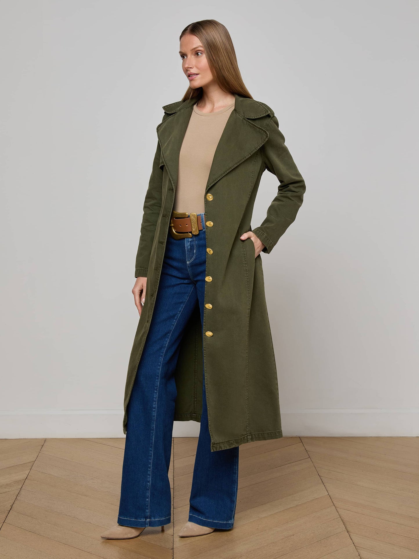 Zavia Denim Trench Coat