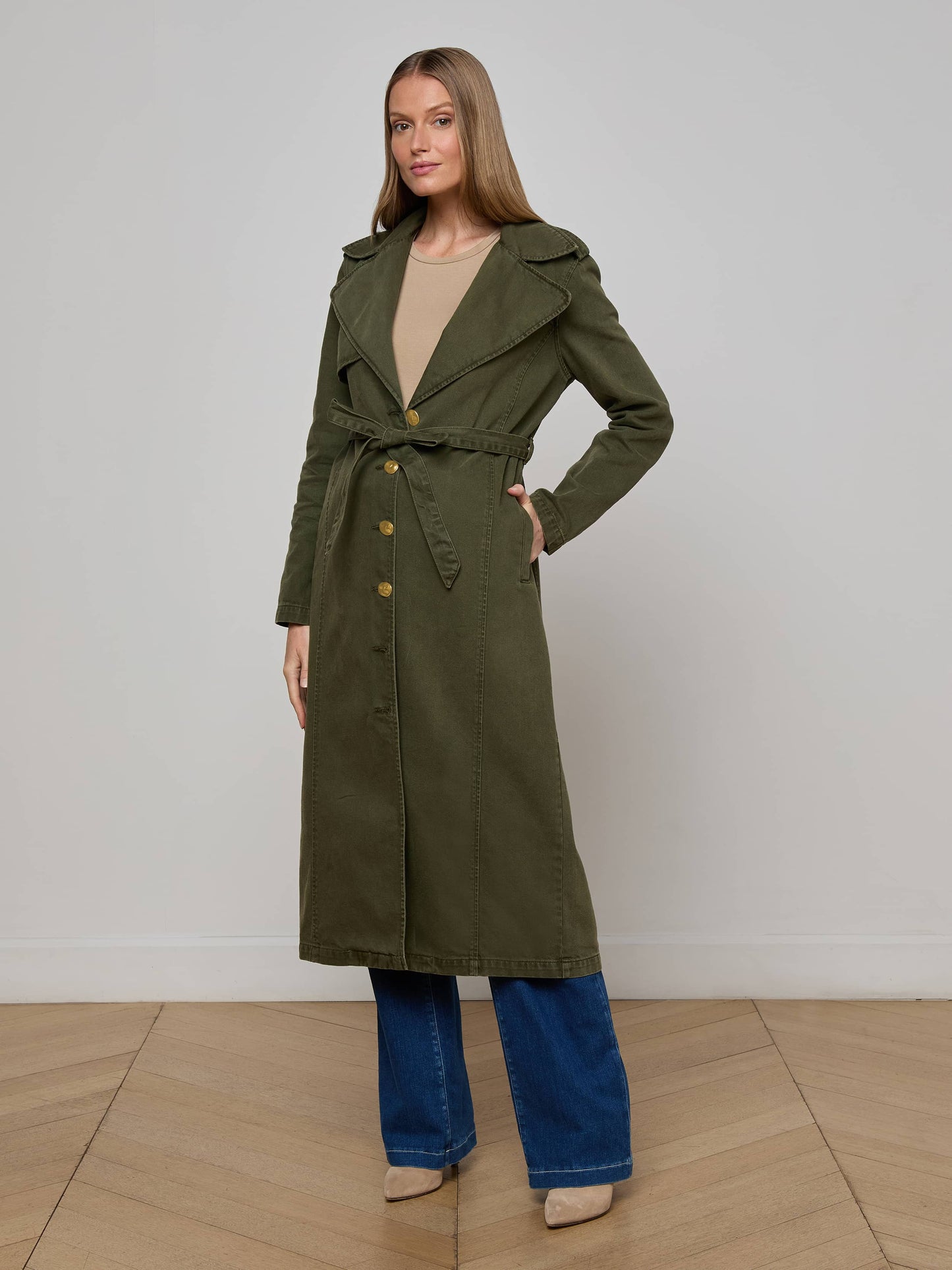 Zavia Denim Trench Coat