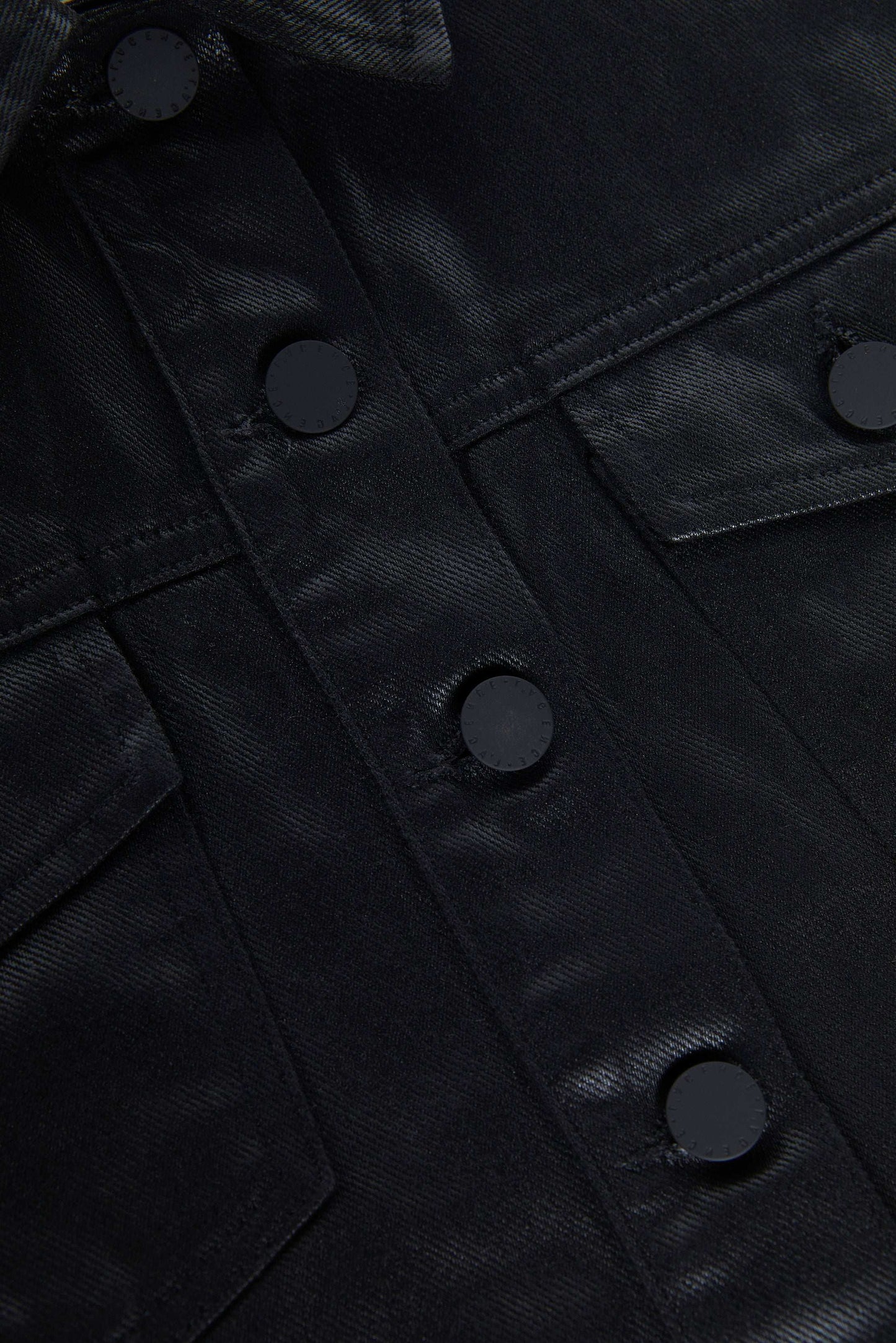 Koda Coated Cropped Denim Jacket