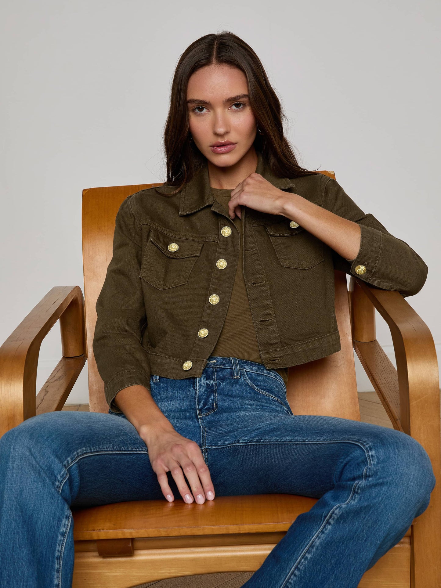 Koda Cropped Denim Jacket